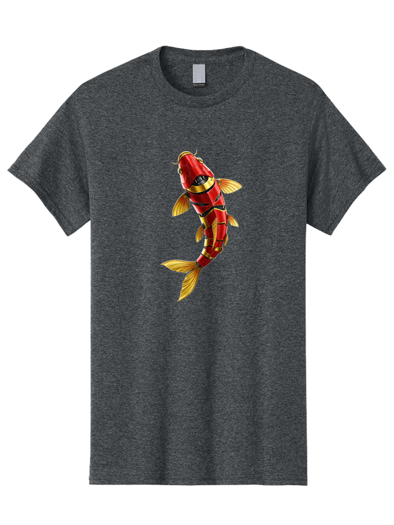 Robot-Koi-Fish Men'S Graphic Tee, 100% Cotton, Comfortable Casual Summer Wear, Machine Washable, Vintage Camera, Old Camera, Antique Camera, Black Camera, Classic Photography, Photography Equipment, Nostalgic Device, Film Camera, Camera Art Baf478