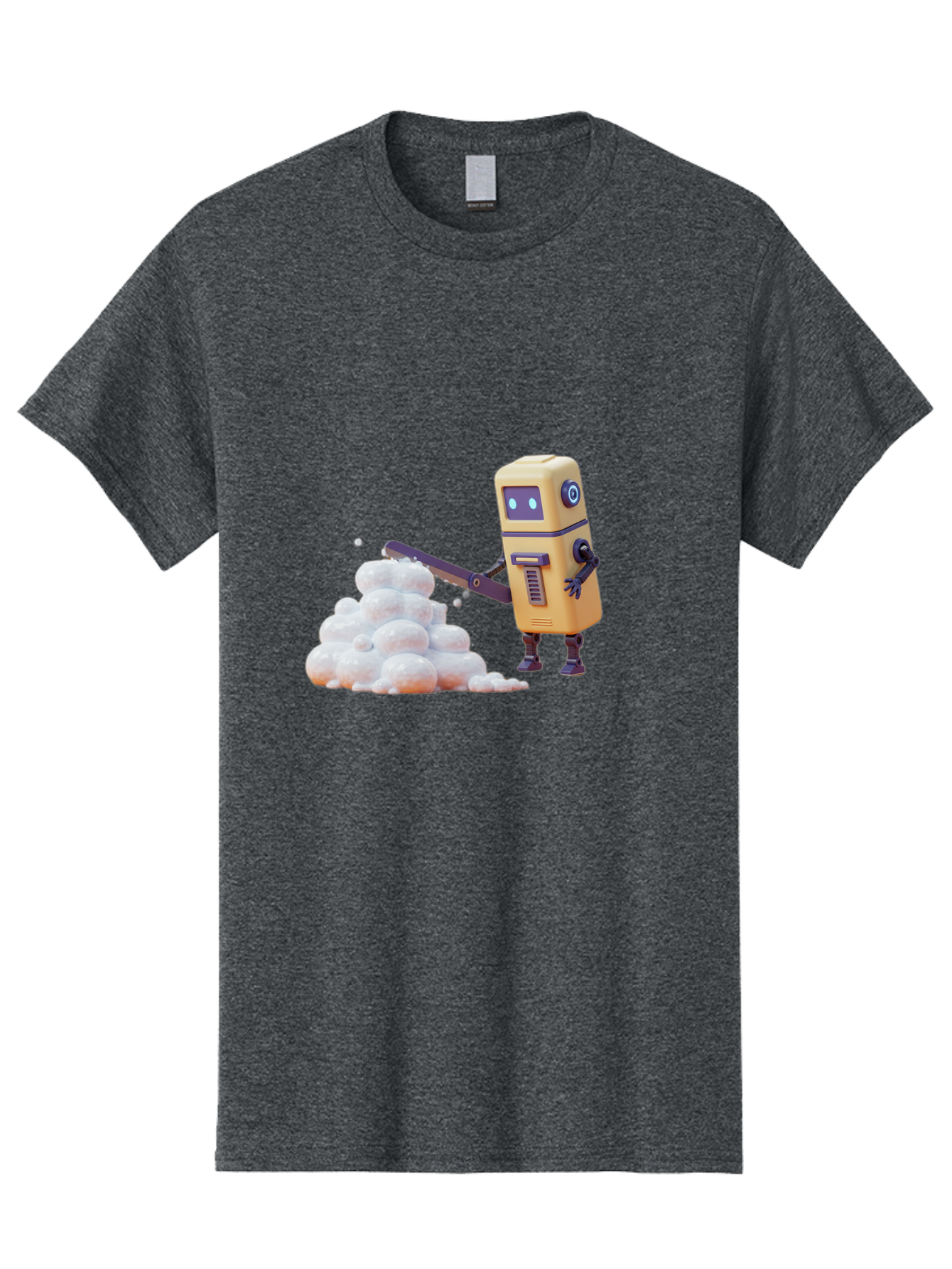 Robot-Shoveling-Snow Men'S Graphic Tee, 100% Cotton, Comfortable Casual Summer Wear, Machine Washable, Vintage Camera, Old Camera, Antique Camera, Black Camera, Classic Photography, Photography Equipment, Nostalgic Device, Film Camera, Baf479
