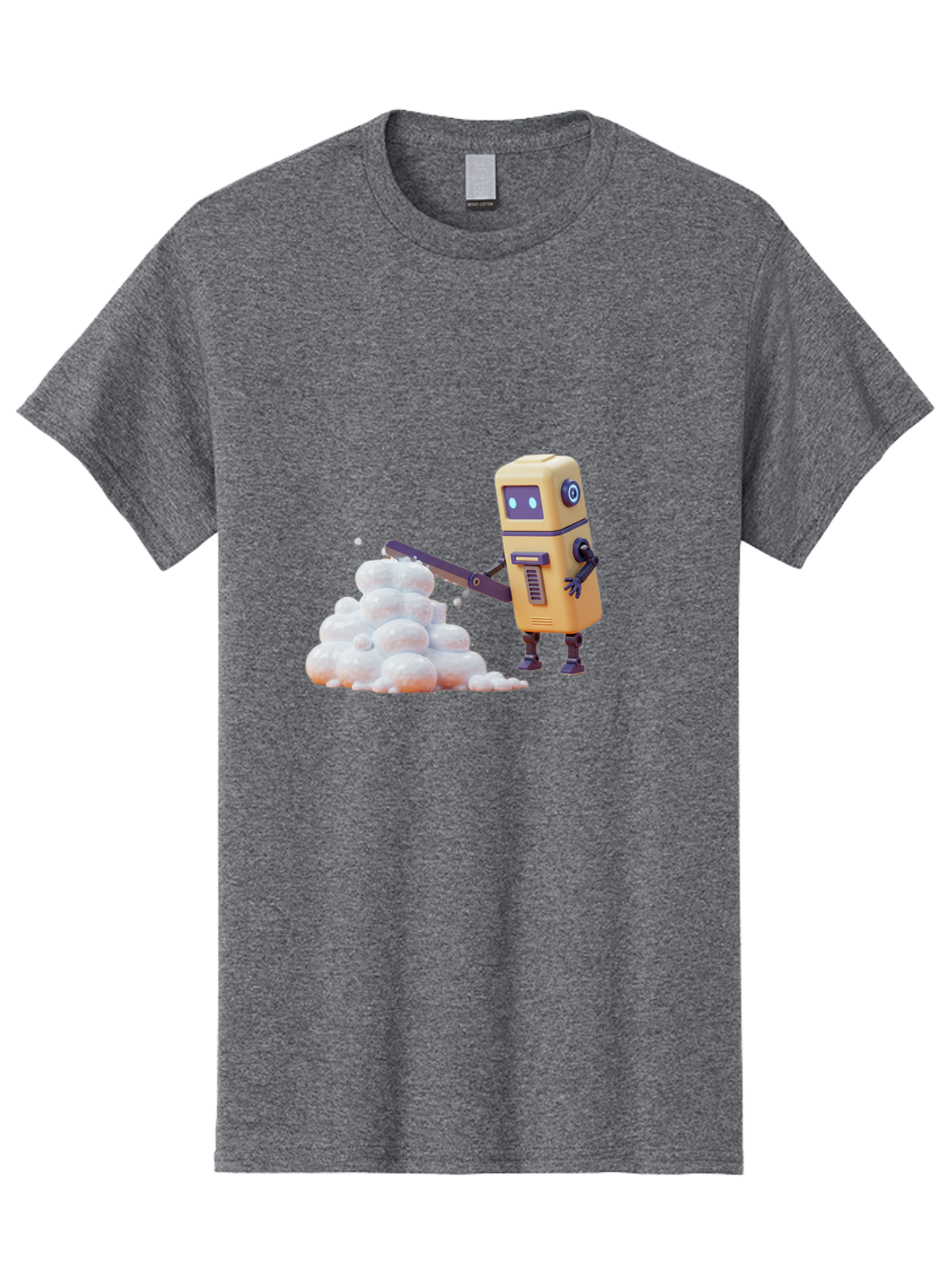 Robot-Shoveling-Snow Men'S Graphic Tee, 100% Cotton, Comfortable Casual Summer Wear, Machine Washable, Vintage Camera, Old Camera, Antique Camera, Black Camera, Classic Photography, Photography Equipment, Nostalgic Device, Film Camera, Baf479