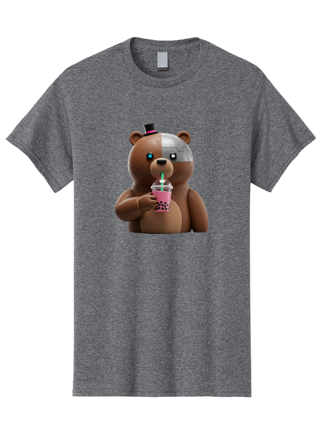 Robot-Teddy-Bear Men'S Graphic Tee, 100% Cotton, Comfortable Casual Summer Wear, Machine Washable, Vintage Camera, Old Camera, Antique Camera, Black Camera, Classic Photography, Photography Equipment, Nostalgic Device, Film Camera, Camera Art Baf481