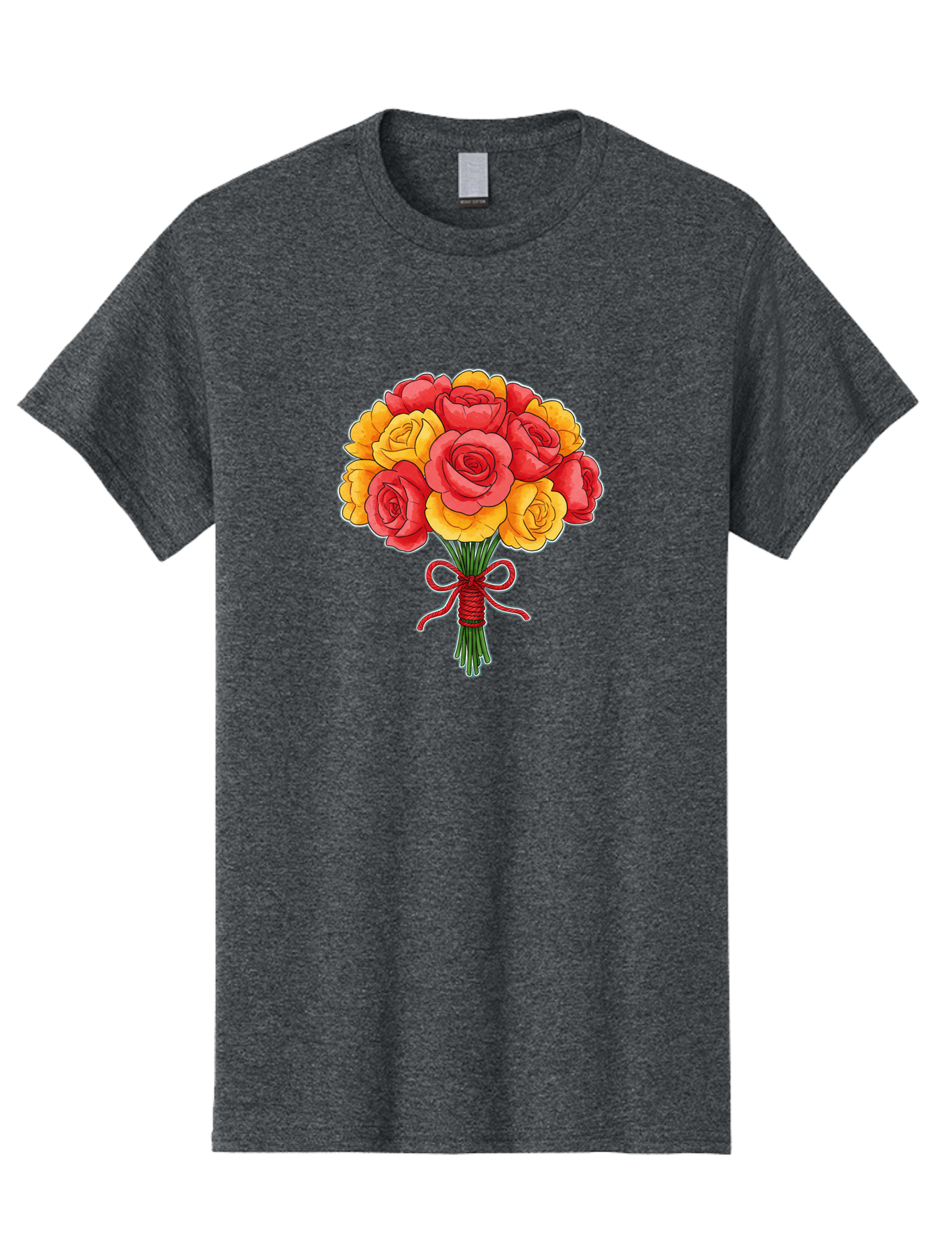 Rose-Bouquet-1 Men'S Graphic Tee, 100% Cotton, Comfortable Casual Summer Wear, Machine Washable, Vintage Camera, Old Camera, Antique Camera, Black Camera, Classic Photography, Photography Equipment, Nostalgic Device, Film Camera, Camera Art Baf487