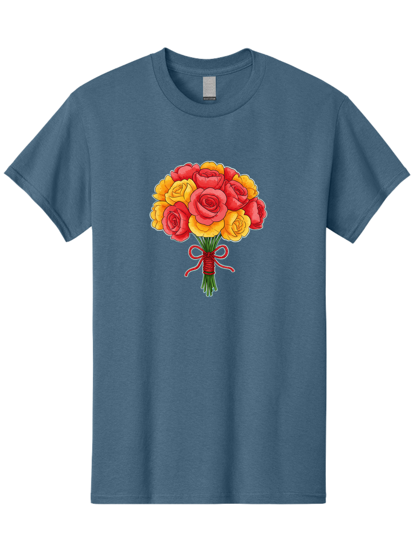 Rose-Bouquet-1 Men'S Graphic Tee, 100% Cotton, Comfortable Casual Summer Wear, Machine Washable, Vintage Camera, Old Camera, Antique Camera, Black Camera, Classic Photography, Photography Equipment, Nostalgic Device, Film Camera, Camera Art Baf487