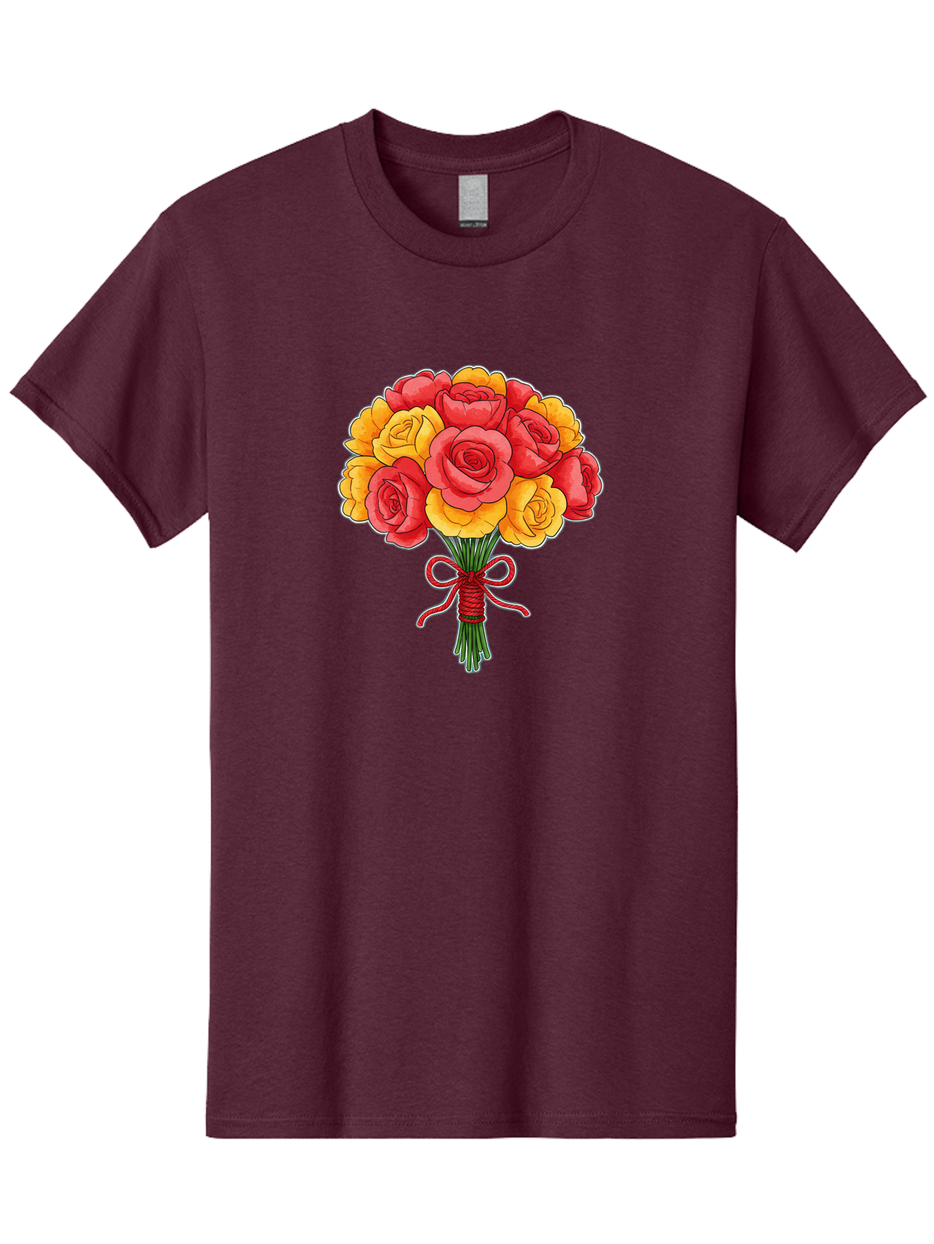 Rose-Bouquet-1 Men'S Graphic Tee, 100% Cotton, Comfortable Casual Summer Wear, Machine Washable, Vintage Camera, Old Camera, Antique Camera, Black Camera, Classic Photography, Photography Equipment, Nostalgic Device, Film Camera, Camera Art Baf487