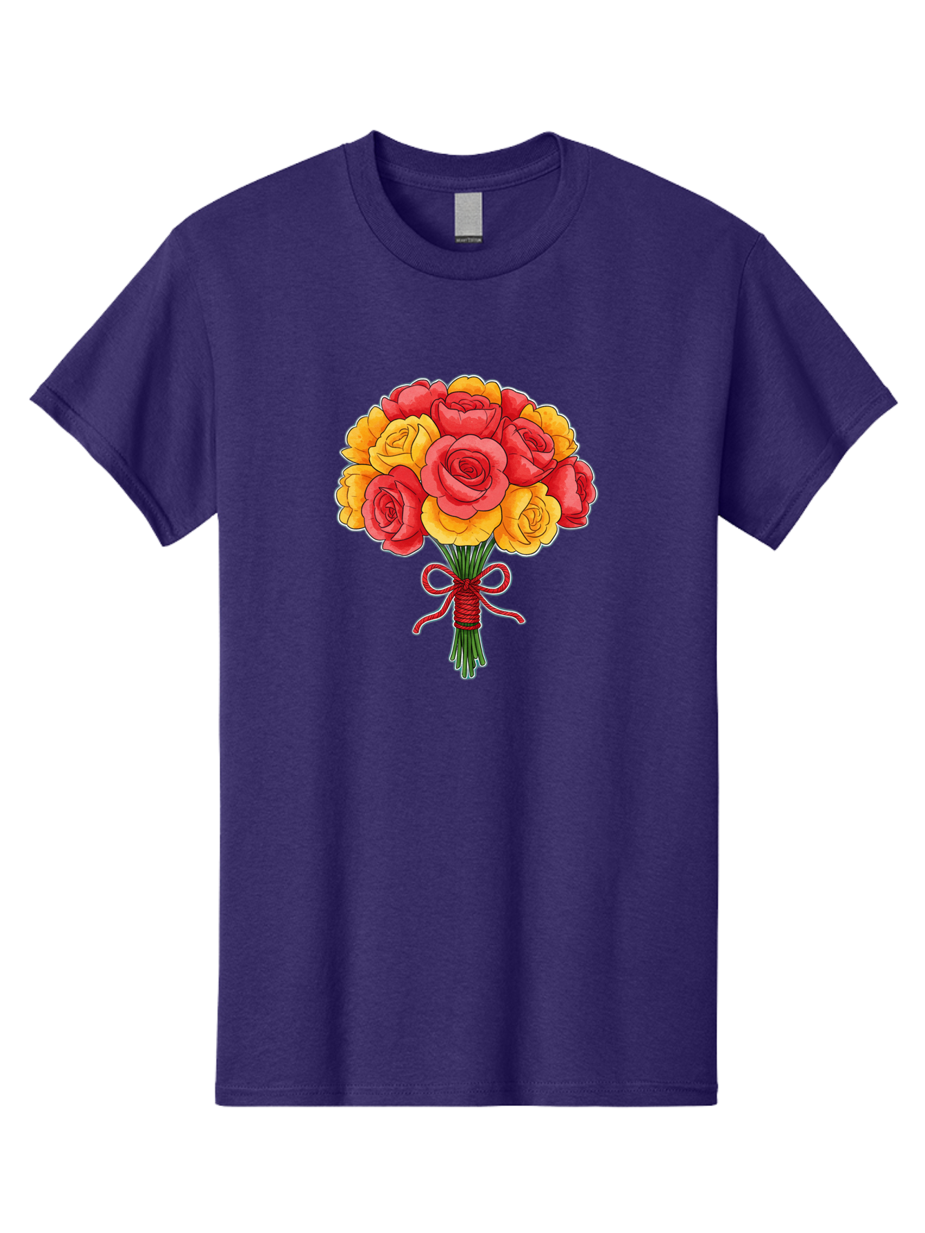Rose-Bouquet-1 Men'S Graphic Tee, 100% Cotton, Comfortable Casual Summer Wear, Machine Washable, Vintage Camera, Old Camera, Antique Camera, Black Camera, Classic Photography, Photography Equipment, Nostalgic Device, Film Camera, Camera Art Baf487