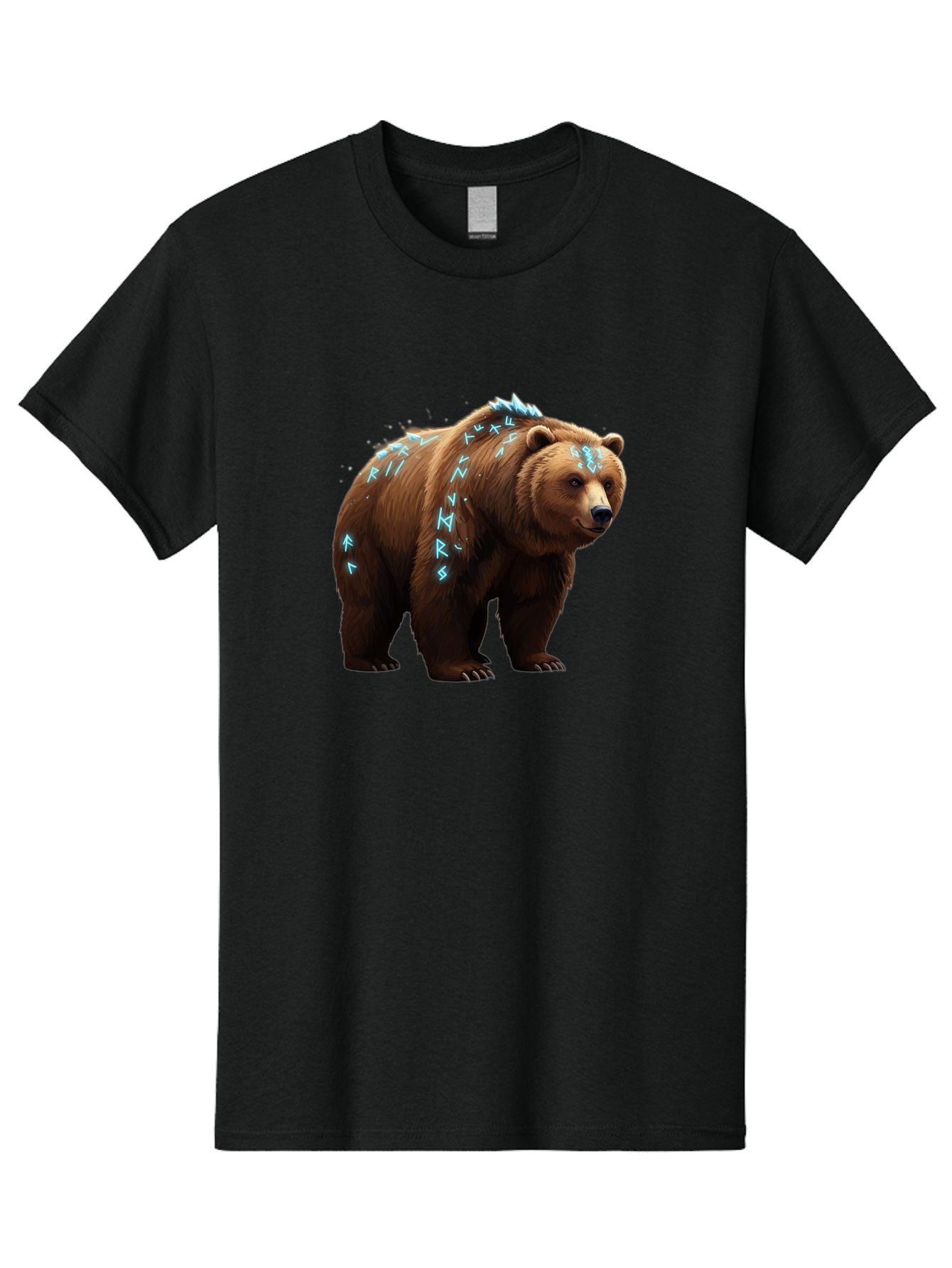 Runic-Bear Men'S Graphic Tee, 100% Cotton, Comfortable Casual Summer Wear, Machine Washable, Vintage Camera, Old Camera, Antique Camera, Black Camera, Classic Photography, Photography Equipment, Nostalgic Device, Film Camera, Camera Art Baf490