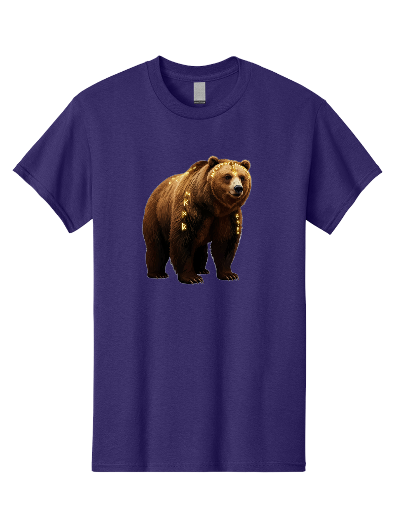 Runic-Brown-Bear Men'S Graphic Tee, 100% Cotton, Comfortable Casual Summer Wear, Machine Washable, Vintage Camera, Old Camera, Antique Camera, Black Camera, Classic Photography, Photography Equipment, Nostalgic Device, Film Camera, Camera Art Baf491