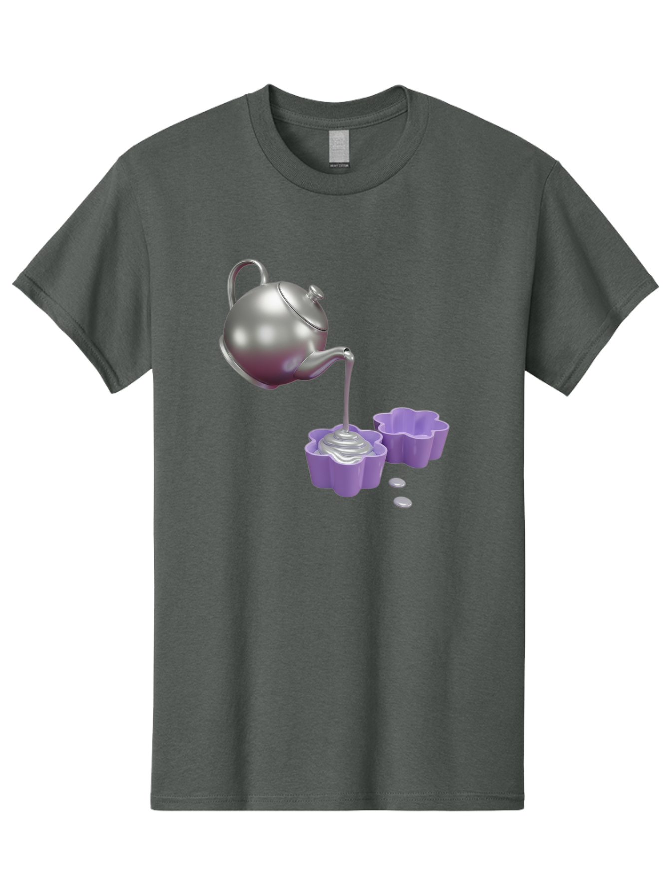 Silver-Teapot-Pouring Men'S Graphic Tee, 100% Cotton, Comfortable Casual Summer Wear, Machine Washable, Vintage Camera, Old Camera, Antique Camera, Black Camera, Classic Photography, Photography Equipment, Nostalgic Device, Film Camera, Baf506