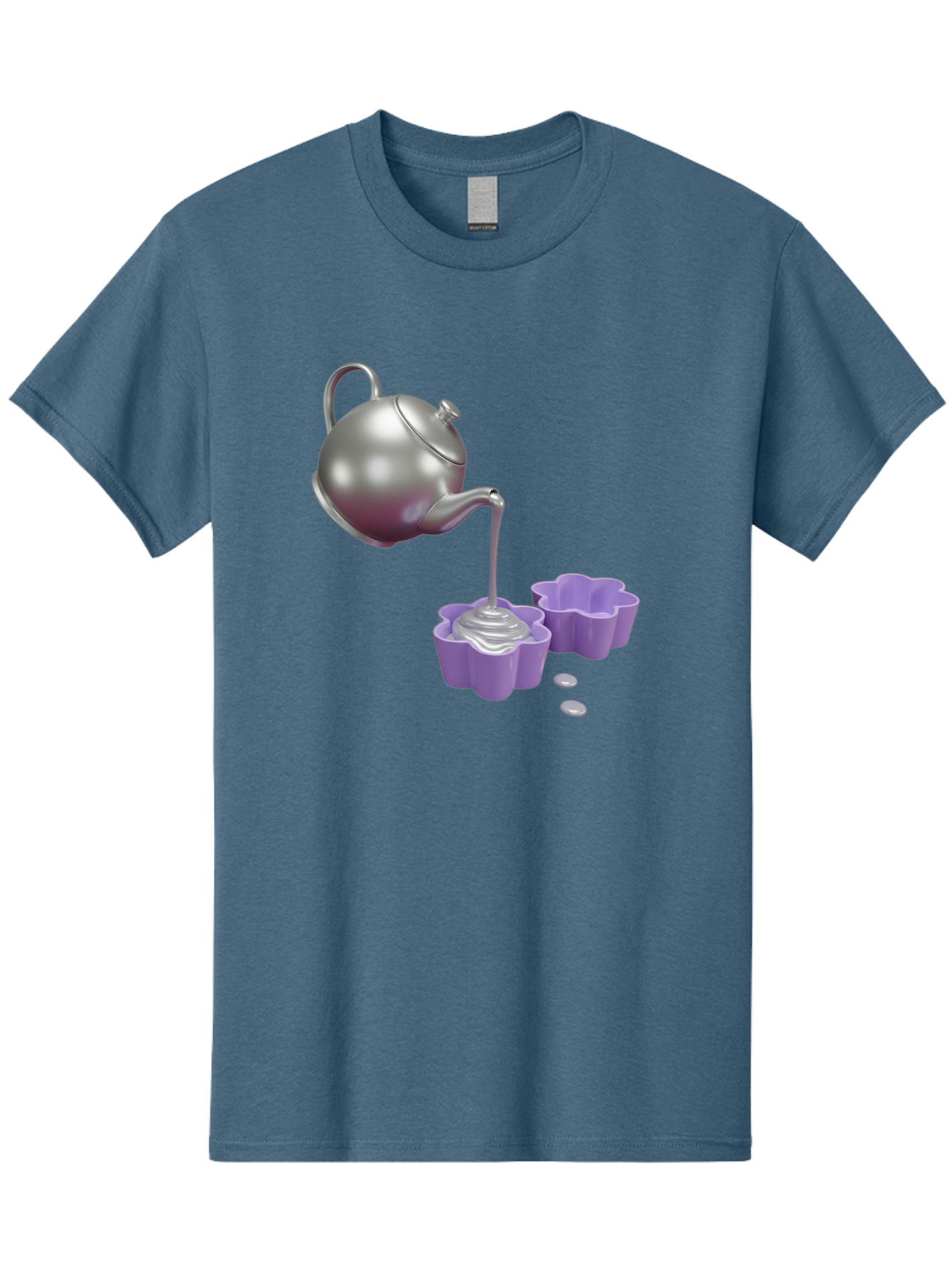 Silver-Teapot-Pouring Men'S Graphic Tee, 100% Cotton, Comfortable Casual Summer Wear, Machine Washable, Vintage Camera, Old Camera, Antique Camera, Black Camera, Classic Photography, Photography Equipment, Nostalgic Device, Film Camera, Baf506