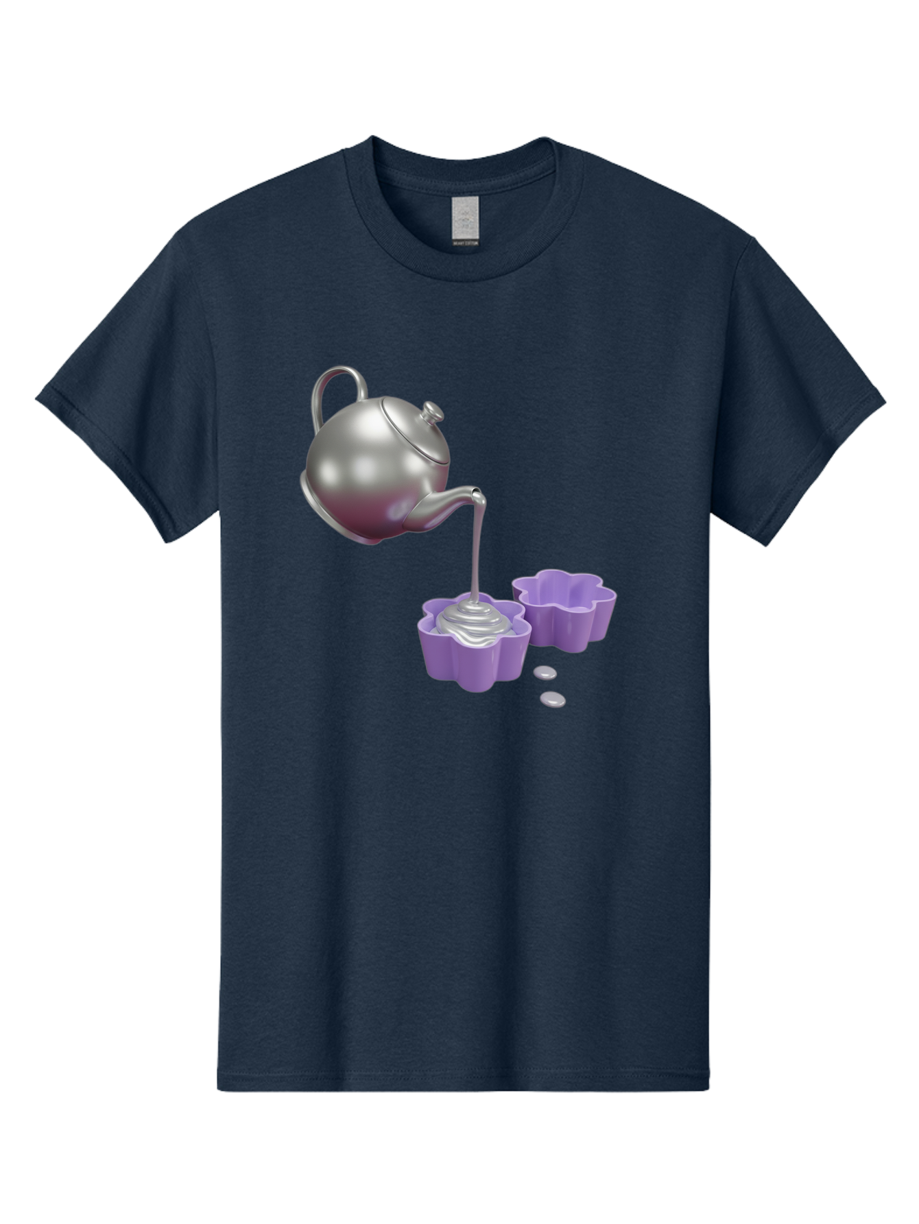 Silver-Teapot-Pouring Men'S Graphic Tee, 100% Cotton, Comfortable Casual Summer Wear, Machine Washable, Vintage Camera, Old Camera, Antique Camera, Black Camera, Classic Photography, Photography Equipment, Nostalgic Device, Film Camera, Baf506