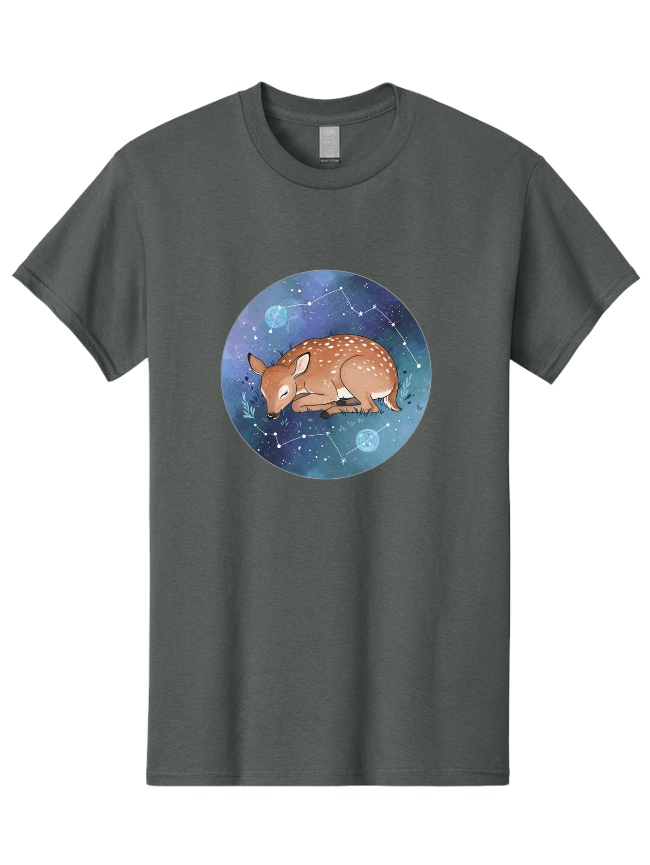 Sleeping-Fawn-1 Men'S Graphic Tee, 100% Cotton, Comfortable Casual Summer Wear, Machine Washable, Vintage Camera, Old Camera, Antique Camera, Black Camera, Classic Photography, Photography Equipment, Nostalgic Device, Film Camera, Camera Art Baf511