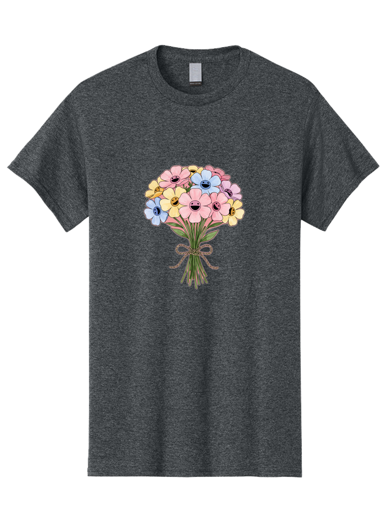 Smiley-Flower-Bouquet Men'S Graphic Tee, 100% Cotton, Comfortable Casual Summer Wear, Machine Washable, Vintage Camera, Old Camera, Antique Camera, Black Camera, Classic Photography, Photography Equipment, Nostalgic Device, Film Camera, Baf517
