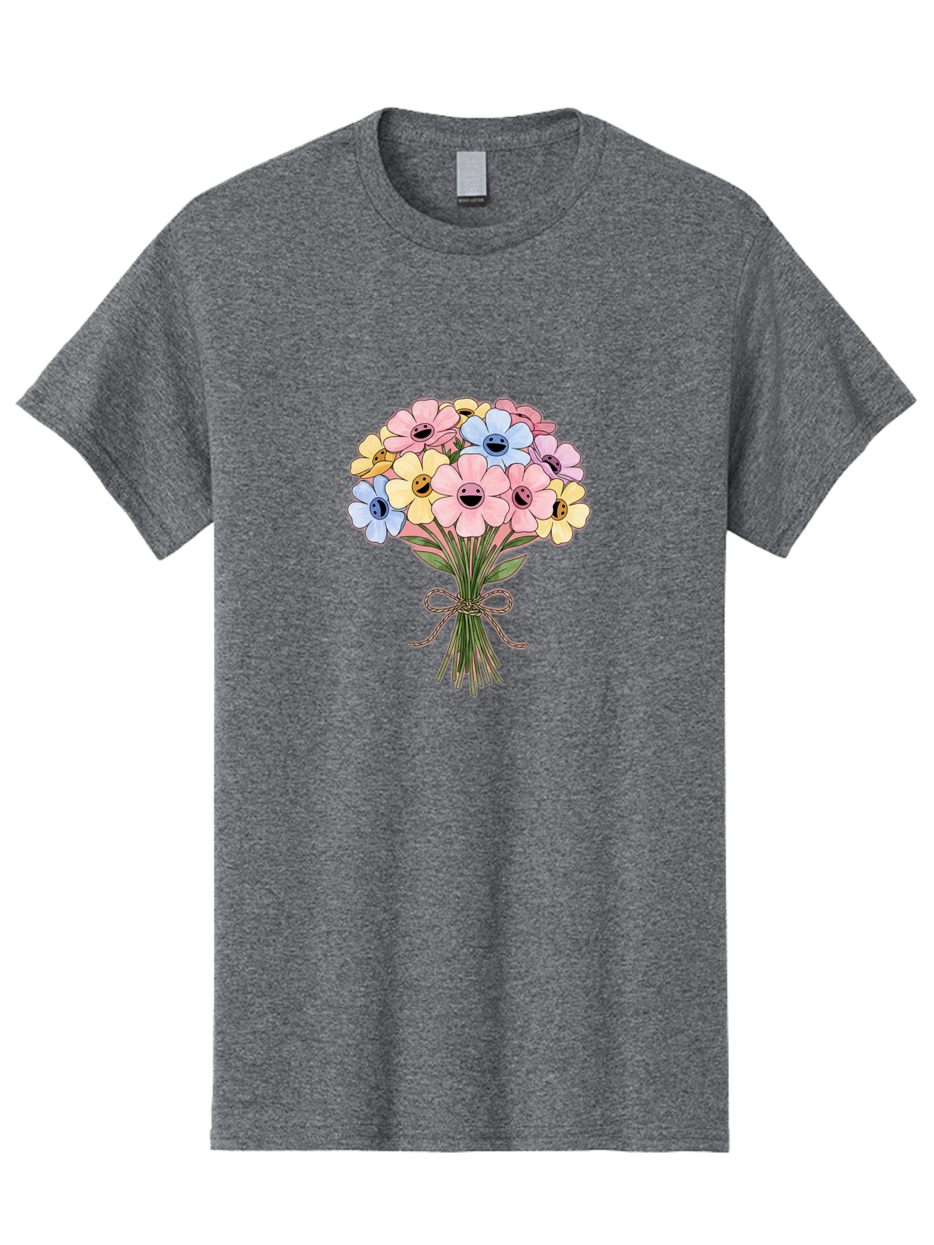 Smiley-Flower-Bouquet Men'S Graphic Tee, 100% Cotton, Comfortable Casual Summer Wear, Machine Washable, Vintage Camera, Old Camera, Antique Camera, Black Camera, Classic Photography, Photography Equipment, Nostalgic Device, Film Camera, Baf517