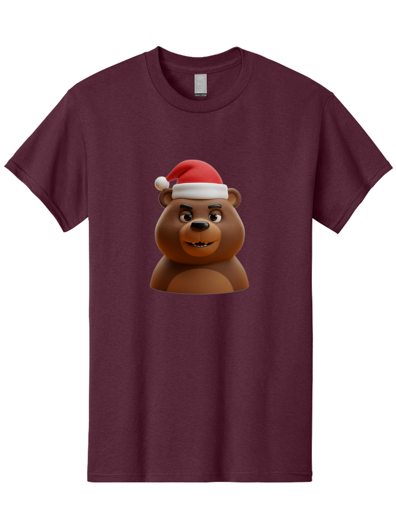Smiling-Bear-Santa-Hat Men'S Graphic Tee, 100% Cotton, Comfortable Casual Summer Wear, Machine Washable, Vintage Camera, Old Camera, Antique Camera, Black Camera, Classic Photography, Photography Equipment, Nostalgic Device, Film Camera, Baf518