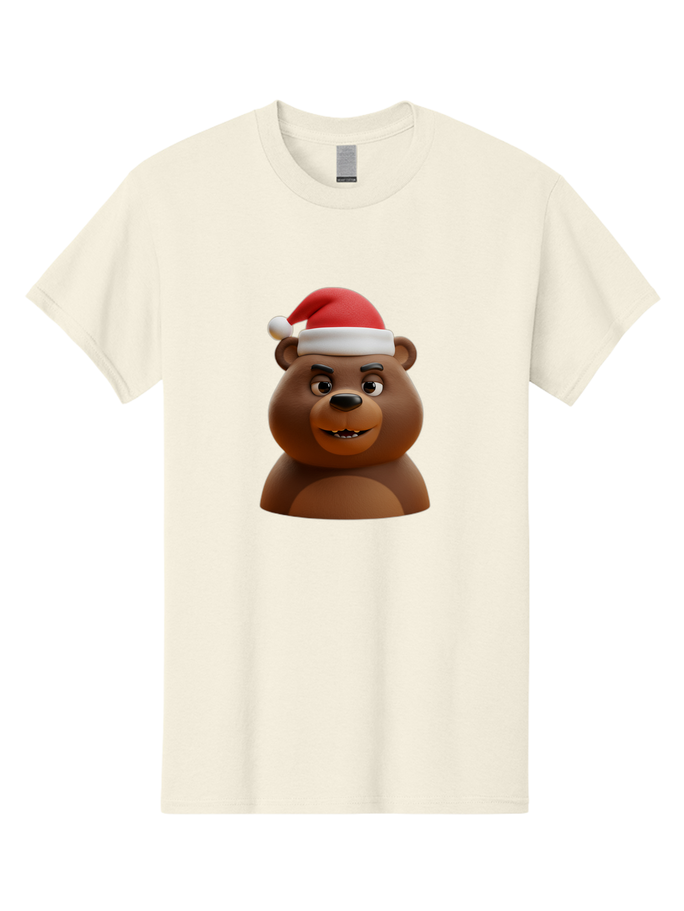 Smiling-Bear-Santa-Hat Men'S Graphic Tee, 100% Cotton, Comfortable Casual Summer Wear, Machine Washable, Vintage Camera, Old Camera, Antique Camera, Black Camera, Classic Photography, Photography Equipment, Nostalgic Device, Film Camera, Baf518