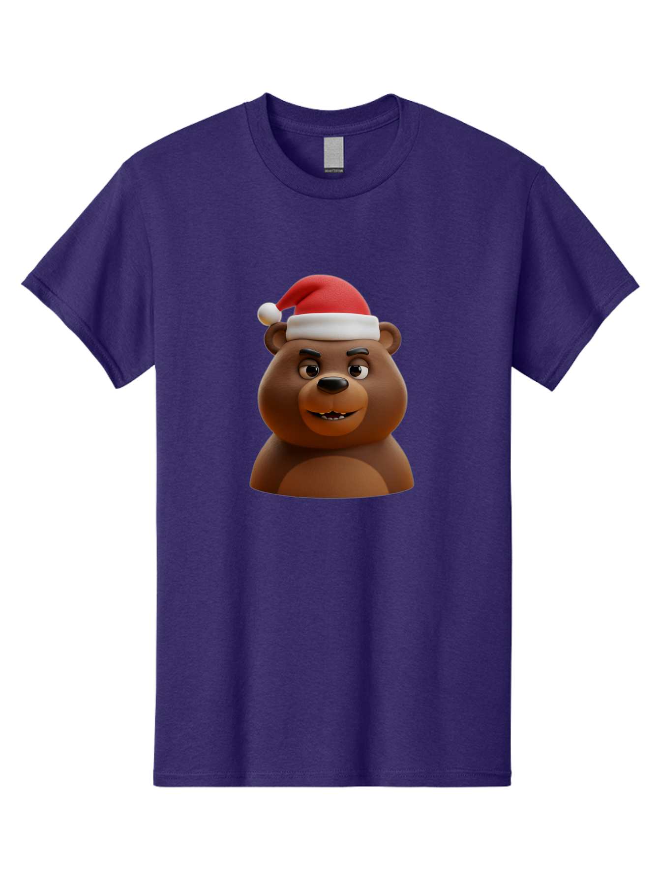 Smiling-Bear-Santa-Hat Men'S Graphic Tee, 100% Cotton, Comfortable Casual Summer Wear, Machine Washable, Vintage Camera, Old Camera, Antique Camera, Black Camera, Classic Photography, Photography Equipment, Nostalgic Device, Film Camera, Baf518