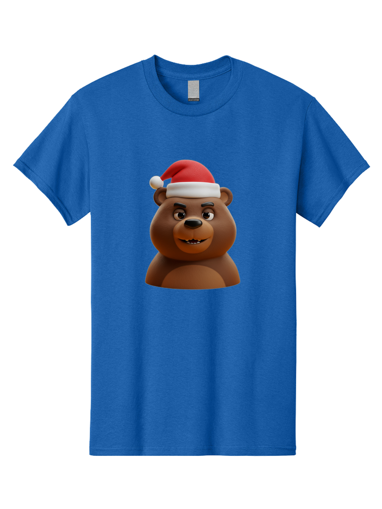 Smiling-Bear-Santa-Hat Men'S Graphic Tee, 100% Cotton, Comfortable Casual Summer Wear, Machine Washable, Vintage Camera, Old Camera, Antique Camera, Black Camera, Classic Photography, Photography Equipment, Nostalgic Device, Film Camera, Baf518
