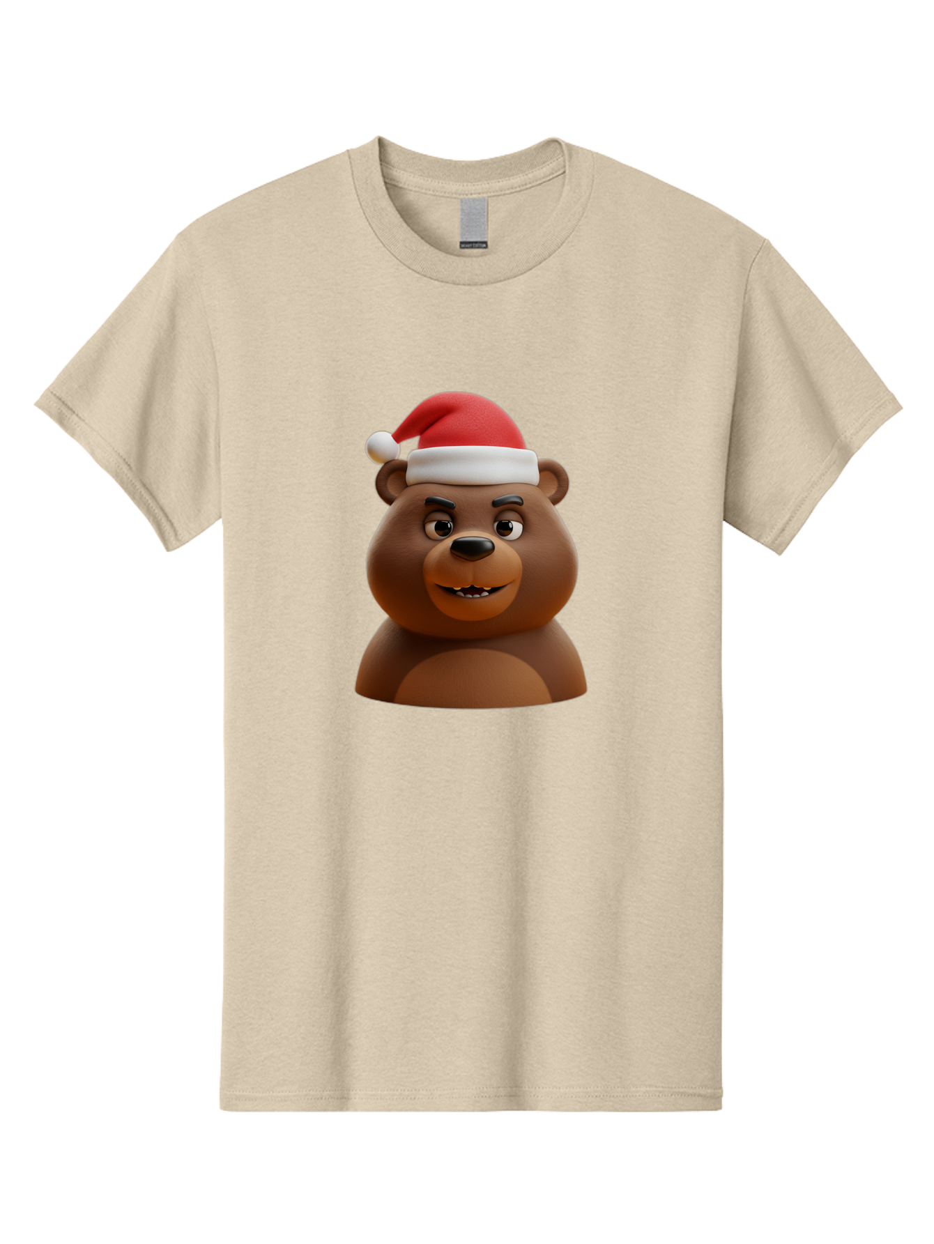 Smiling-Bear-Santa-Hat Men'S Graphic Tee, 100% Cotton, Comfortable Casual Summer Wear, Machine Washable, Vintage Camera, Old Camera, Antique Camera, Black Camera, Classic Photography, Photography Equipment, Nostalgic Device, Film Camera, Baf518