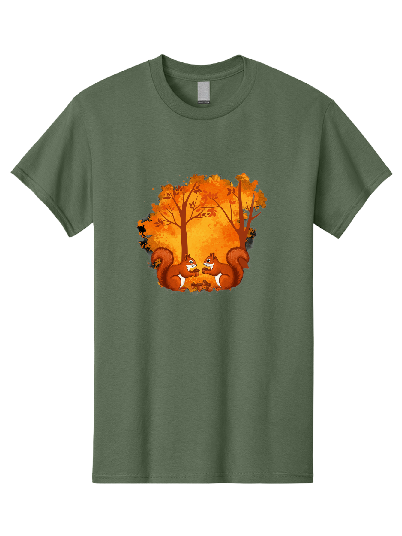 Squirrels-In-Autumn-Trees Men'S Graphic Tee, 100% Cotton, Comfortable Casual Summer Wear, Machine Washable, Vintage Camera, Old Camera, Antique Camera, Black Camera, Classic Photography, Photography Equipment, Nostalgic Device, Film Camera, Baf538