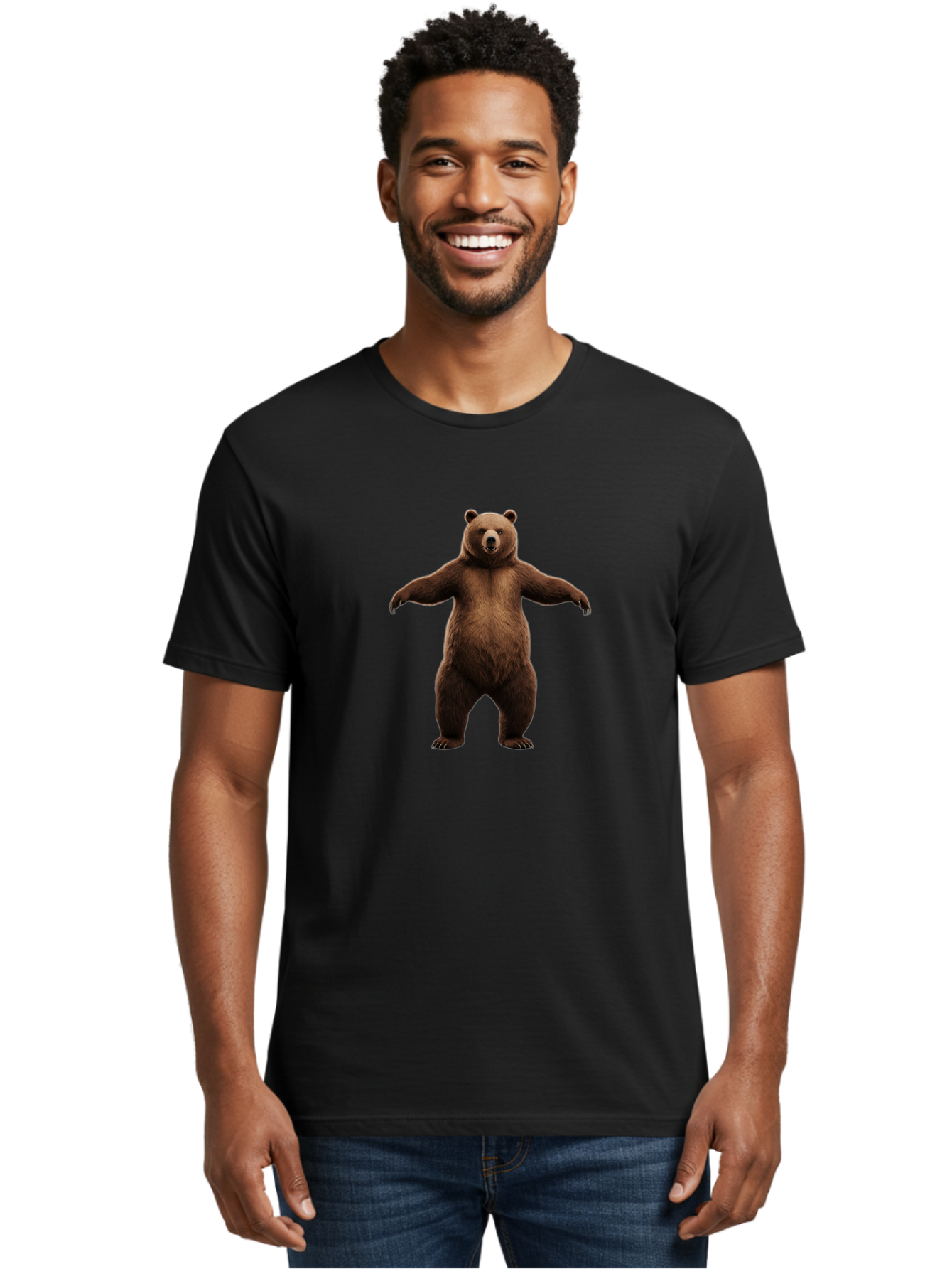 Standing-Bear Men'S Graphic Tee, 100% Cotton, Comfortable Casual Summer Wear, Machine Washable, Vintage Camera, Old Camera, Antique Camera, Black Camera, Classic Photography, Photography Equipment, Nostalgic Device, Film Camera, Camera Art Baf541