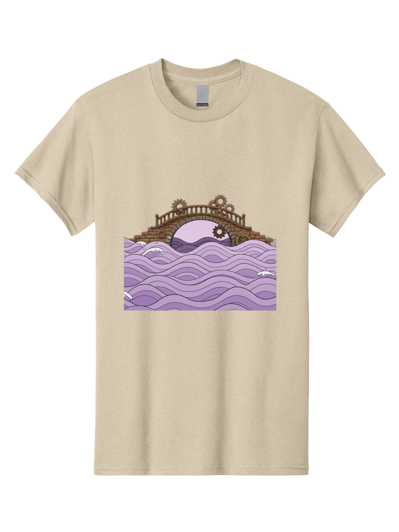 Steampunk-Bridge Men'S Graphic Tee, 100% Cotton, Comfortable Casual Summer Wear, Machine Washable, Vintage Camera, Old Camera, Antique Camera, Black Camera, Classic Photography, Photography Equipment, Nostalgic Device, Film Camera, Camera Art Baf547