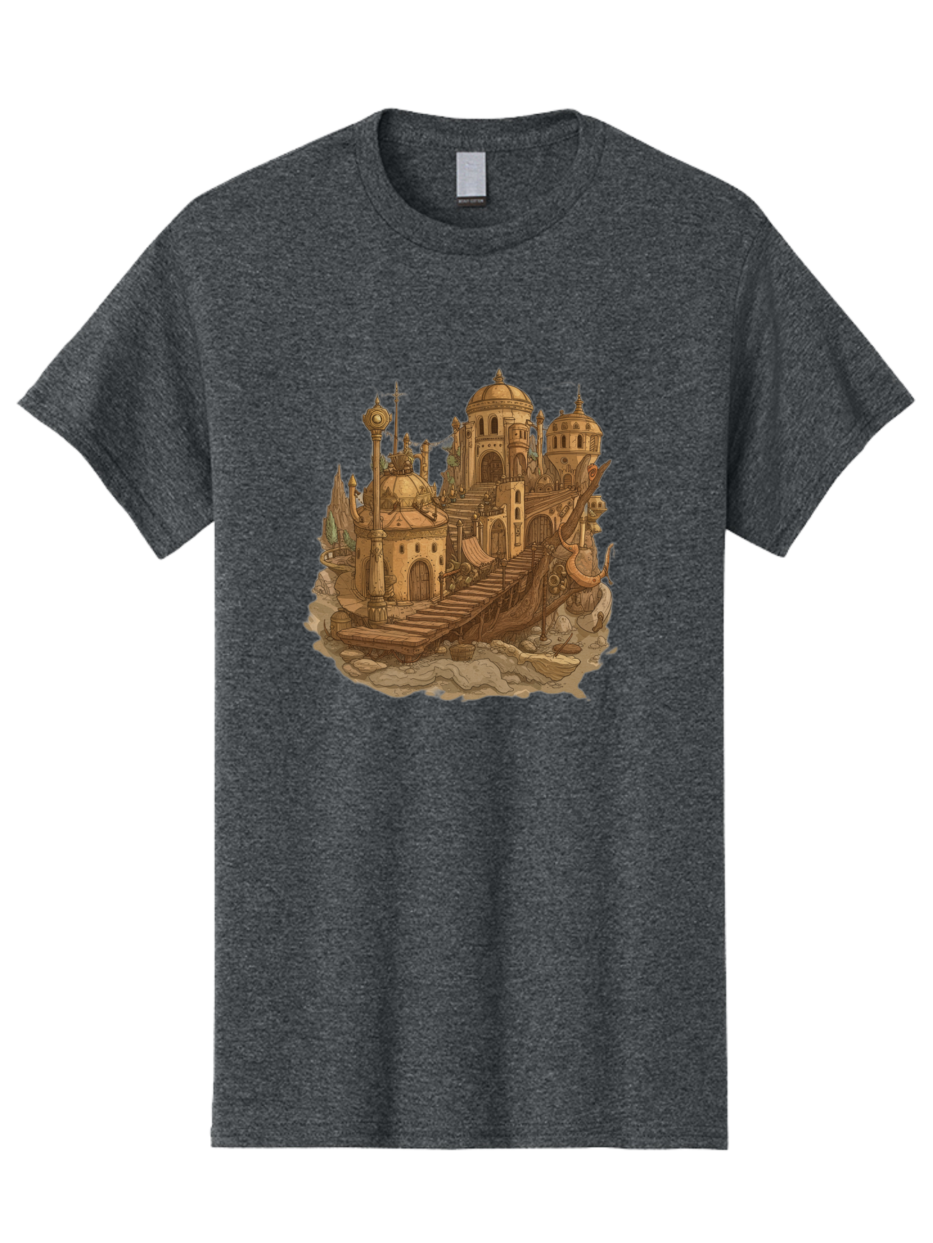 Steampunk-Castle Men'S Graphic Tee, 100% Cotton, Comfortable Casual Summer Wear, Machine Washable, Vintage Camera, Old Camera, Antique Camera, Black Camera, Classic Photography, Photography Equipment, Nostalgic Device, Film Camera, Camera Art Baf548