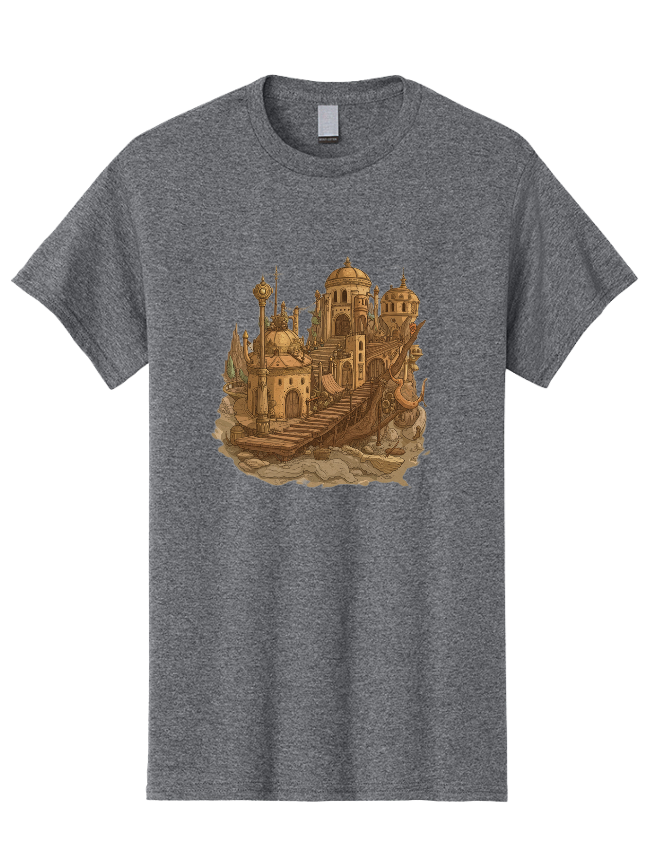 Steampunk-Castle Men'S Graphic Tee, 100% Cotton, Comfortable Casual Summer Wear, Machine Washable, Vintage Camera, Old Camera, Antique Camera, Black Camera, Classic Photography, Photography Equipment, Nostalgic Device, Film Camera, Camera Art Baf548
