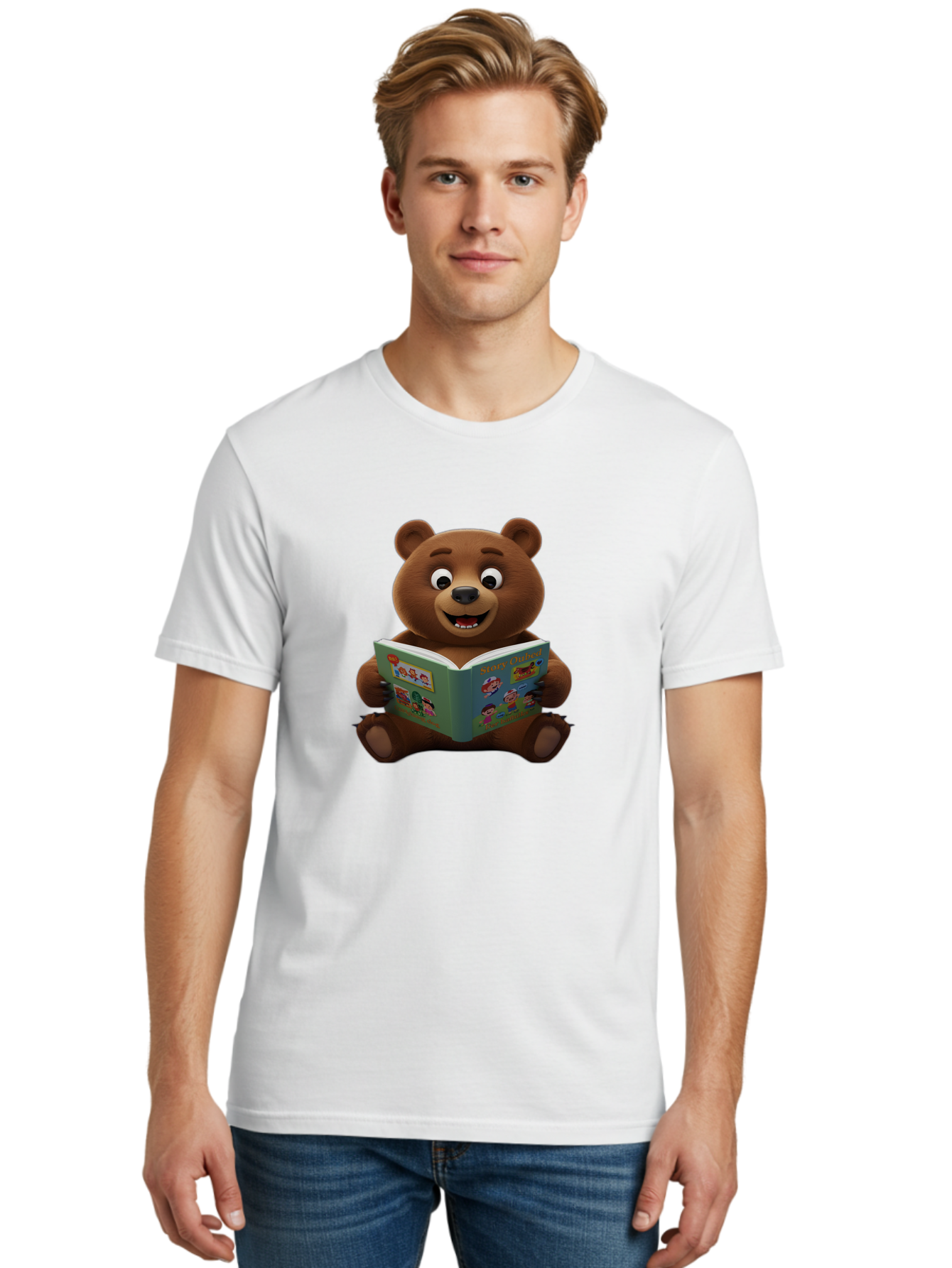 Story-Cubs-Bear Men'S Graphic Tee, 100% Cotton, Comfortable Casual Summer Wear, Machine Washable, Vintage Camera, Old Camera, Antique Camera, Black Camera, Classic Photography, Photography Equipment, Nostalgic Device, Film Camera, Camera Art Baf556