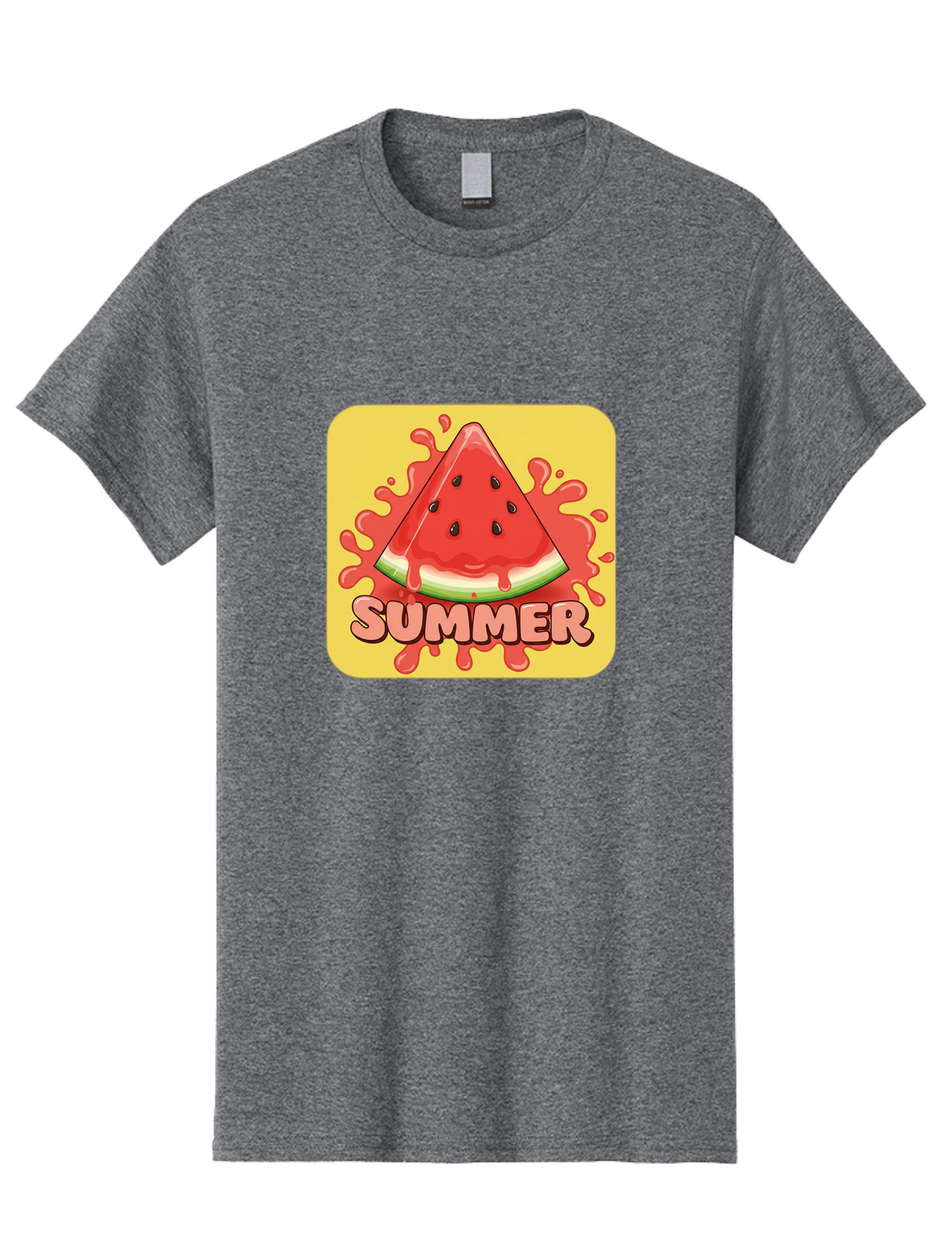 Summer-Watermelon Men'S Graphic Tee, 100% Cotton, Comfortable Casual Summer Wear, Machine Washable, Vintage Camera, Old Camera, Antique Camera, Black Camera, Classic Photography, Photography Equipment, Nostalgic Device, Film Camera, Camera Art Baf557