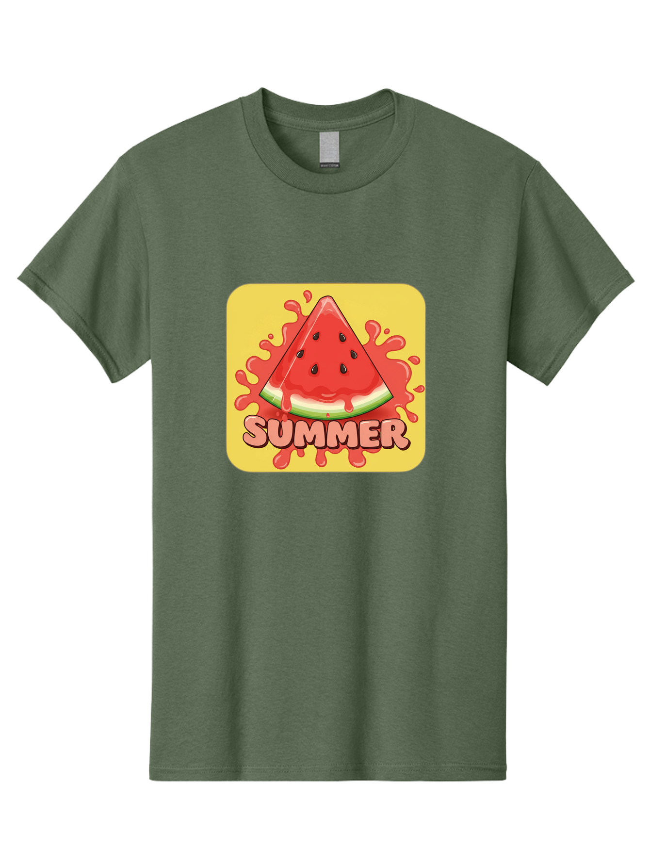 Summer-Watermelon Men'S Graphic Tee, 100% Cotton, Comfortable Casual Summer Wear, Machine Washable, Vintage Camera, Old Camera, Antique Camera, Black Camera, Classic Photography, Photography Equipment, Nostalgic Device, Film Camera, Camera Art Baf557