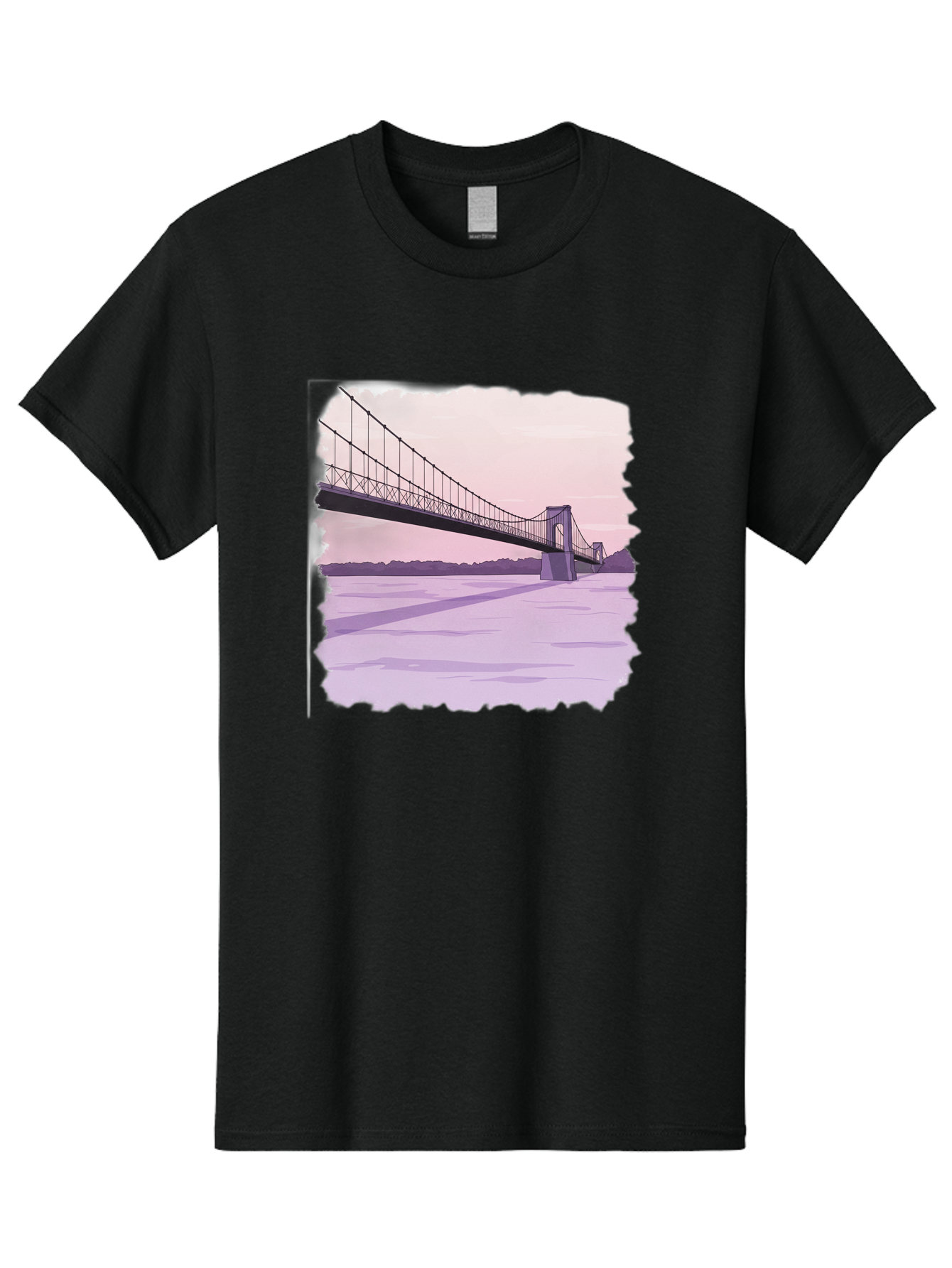 Suspension-Bridge-2 Men'S Graphic Tee, 100% Cotton, Comfortable Casual Summer Wear, Machine Washable, Vintage Camera, Old Camera, Antique Camera, Black Camera, Classic Photography, Photography Equipment, Nostalgic Device, Film Camera, Baf560