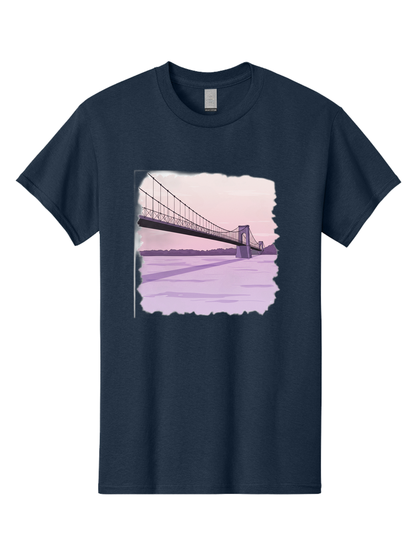 Suspension-Bridge-2 Men'S Graphic Tee, 100% Cotton, Comfortable Casual Summer Wear, Machine Washable, Vintage Camera, Old Camera, Antique Camera, Black Camera, Classic Photography, Photography Equipment, Nostalgic Device, Film Camera, Baf560