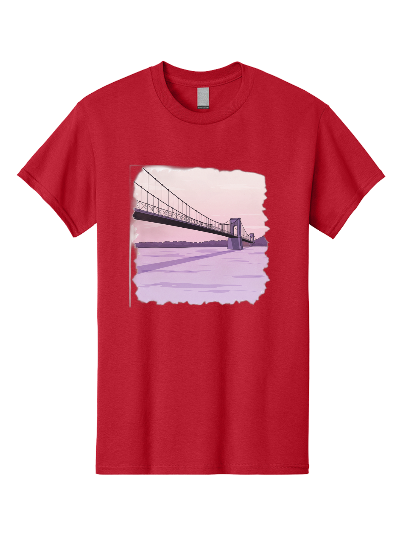 Suspension-Bridge-2 Men'S Graphic Tee, 100% Cotton, Comfortable Casual Summer Wear, Machine Washable, Vintage Camera, Old Camera, Antique Camera, Black Camera, Classic Photography, Photography Equipment, Nostalgic Device, Film Camera, Baf560
