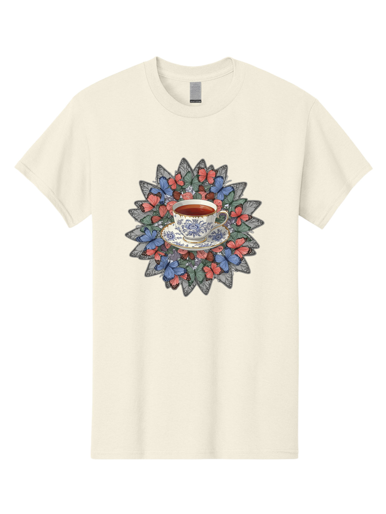 Tea-Cup-With-Butterflies Men'S Graphic Tee, 100% Cotton, Comfortable Casual Summer Wear, Machine Washable, Vintage Camera, Old Camera, Antique Camera, Black Camera, Classic Photography, Photography Equipment, Nostalgic Device, Film Camera, Baf568