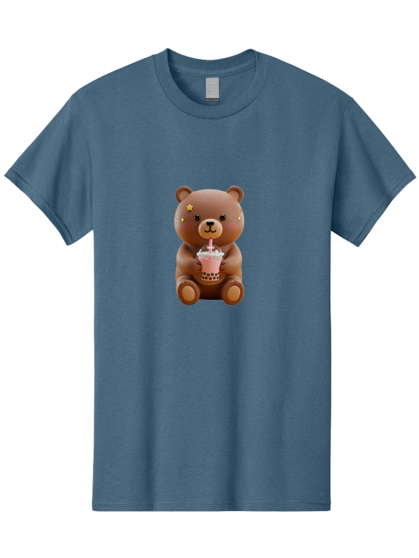 Teddy-Bear-With-Bubble-Tea Men'S Graphic Tee, 100% Cotton, Comfortable Casual Summer Wear, Machine Washable, Vintage Camera, Old Camera, Antique Camera, Black Camera, Classic Photography, Photography Equipment, Nostalgic Device, Film Camera, Baf573