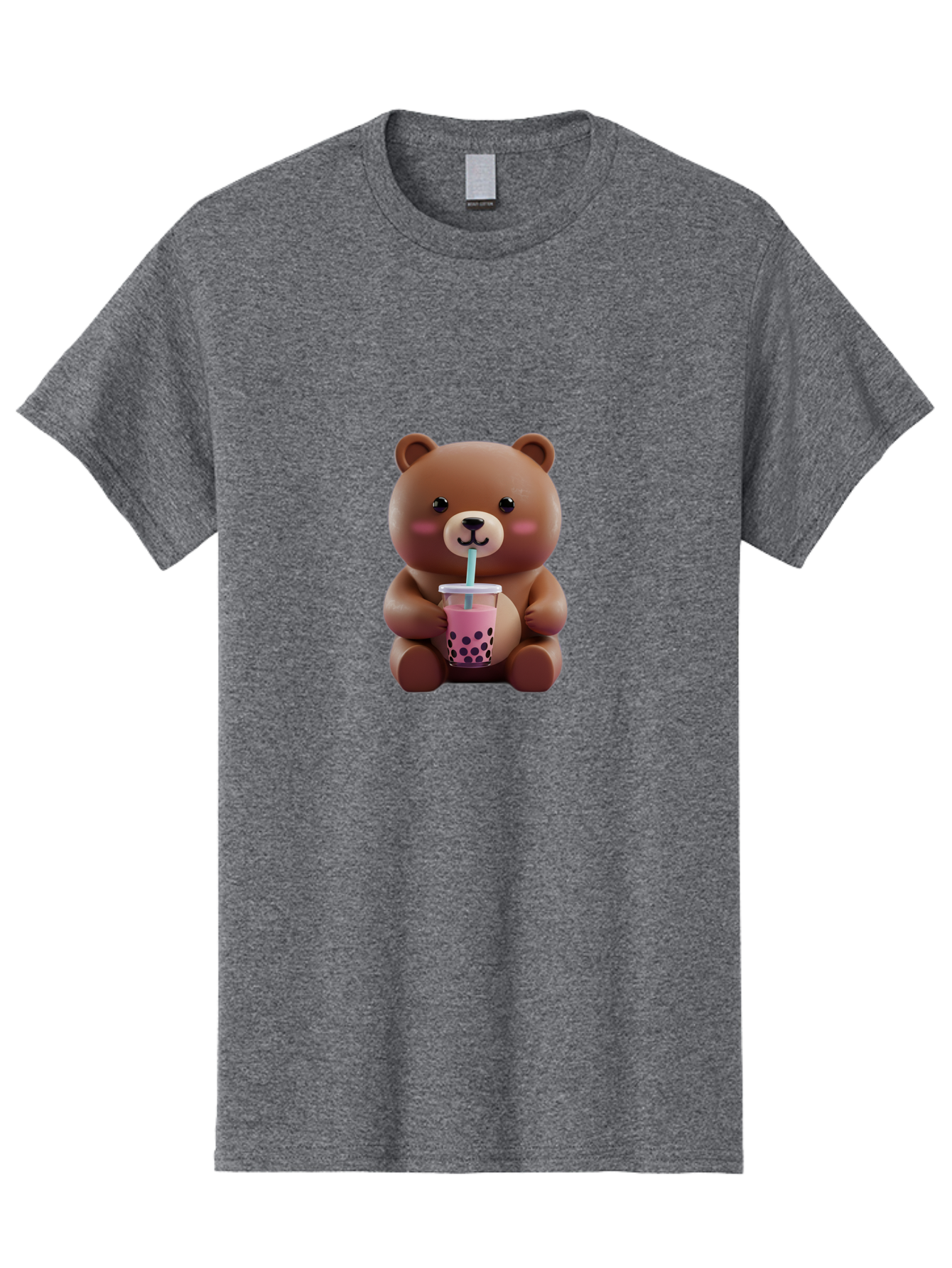 Teddy-Drinking-Boba Men'S Graphic Tee, 100% Cotton, Comfortable Casual Summer Wear, Machine Washable, Vintage Camera, Old Camera, Antique Camera, Black Camera, Classic Photography, Photography Equipment, Nostalgic Device, Film Camera, Baf583