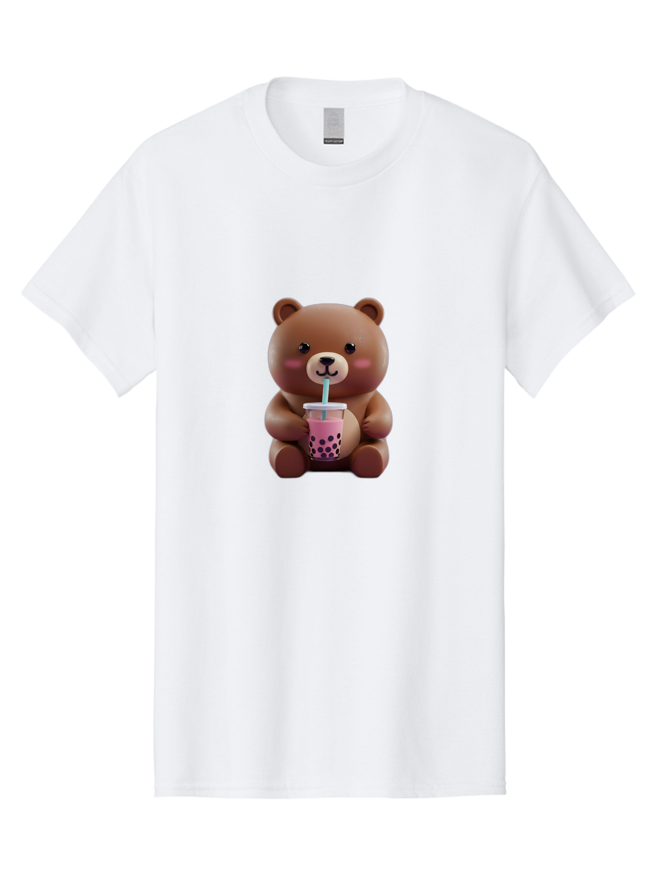 Teddy-Drinking-Boba Men'S Graphic Tee, 100% Cotton, Comfortable Casual Summer Wear, Machine Washable, Vintage Camera, Old Camera, Antique Camera, Black Camera, Classic Photography, Photography Equipment, Nostalgic Device, Film Camera, Baf583