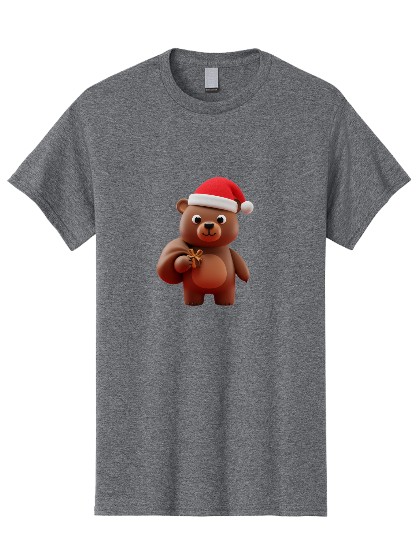 Teddy-In-Santa-Hat-1 Men'S Graphic Tee, 100% Cotton, Comfortable Casual Summer Wear, Machine Washable, Vintage Camera, Old Camera, Antique Camera, Black Camera, Classic Photography, Photography Equipment, Nostalgic Device, Film Camera, Baf585