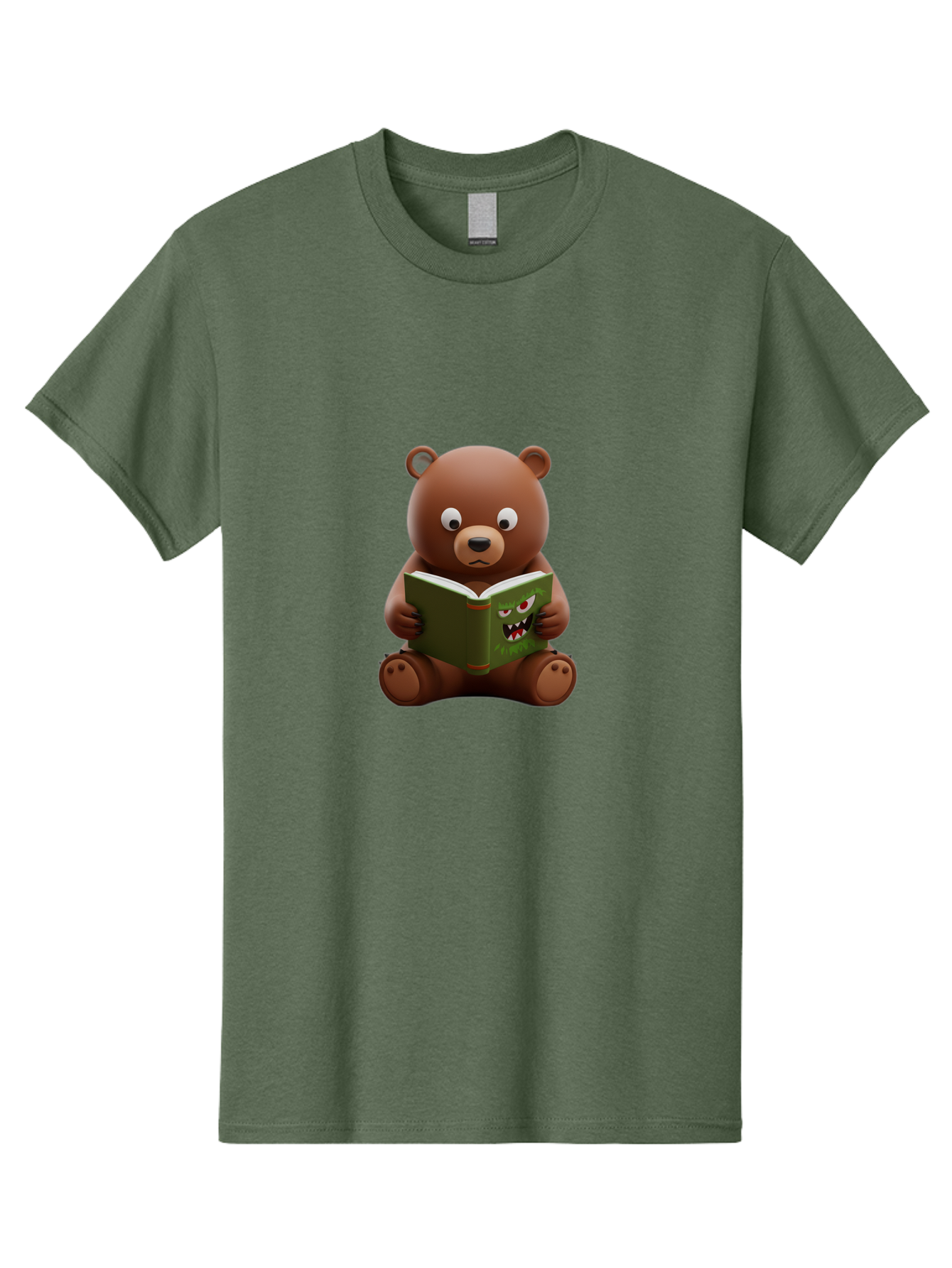 Teddy-Reading-Monster-Book Men'S Graphic Tee, 100% Cotton, Comfortable Casual Summer Wear, Machine Washable, Vintage Camera, Old Camera, Antique Camera, Black Camera, Classic Photography, Photography Equipment, Nostalgic Device, Film Camera, Baf587