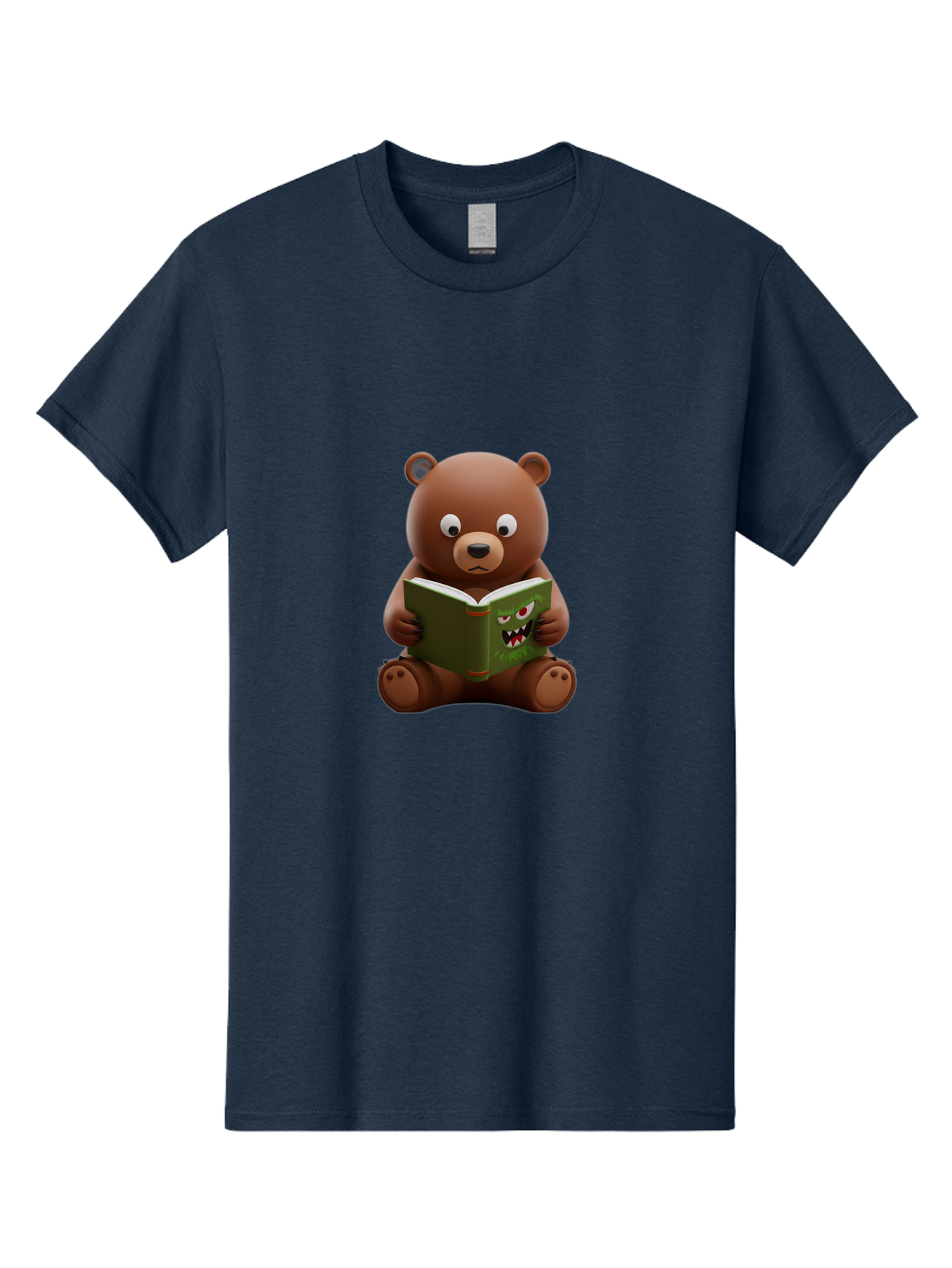 Teddy-Reading-Monster-Book Men'S Graphic Tee, 100% Cotton, Comfortable Casual Summer Wear, Machine Washable, Vintage Camera, Old Camera, Antique Camera, Black Camera, Classic Photography, Photography Equipment, Nostalgic Device, Film Camera, Baf587