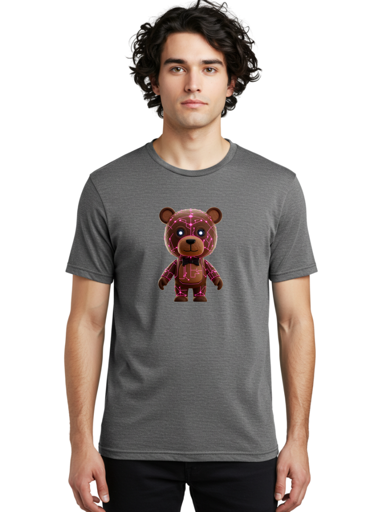 Teddy-Ruxpin-1 Men'S Graphic Tee, 100% Cotton, Comfortable Casual Summer Wear, Machine Washable, Vintage Camera, Old Camera, Antique Camera, Black Camera, Classic Photography, Photography Equipment, Nostalgic Device, Film Camera, Camera Art Baf591
