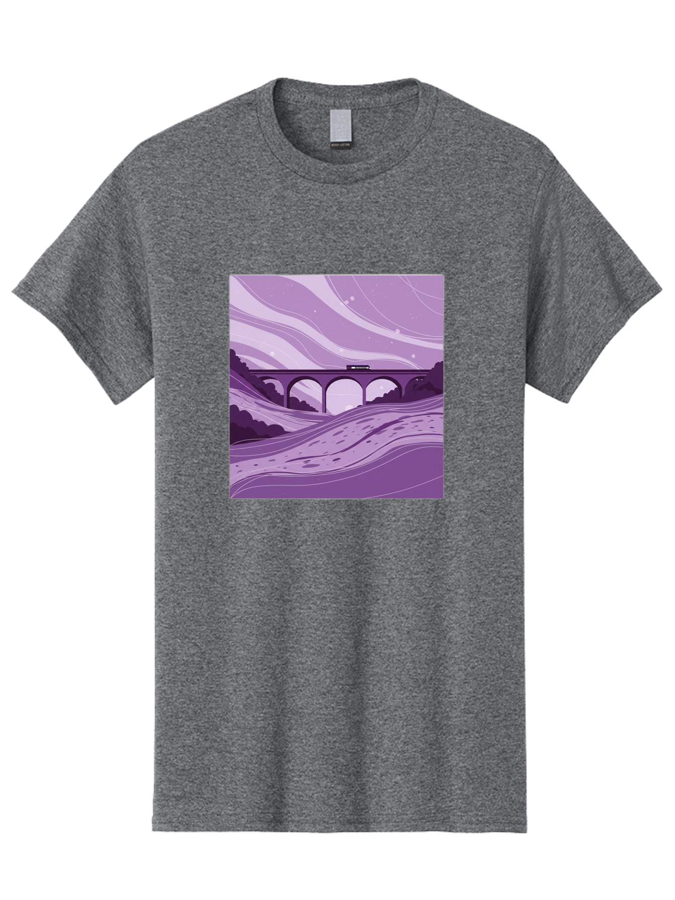 Train-On-Bridge Men'S Graphic Tee, 100% Cotton, Comfortable Casual Summer Wear, Machine Washable, Vintage Camera, Old Camera, Antique Camera, Black Camera, Classic Photography, Photography Equipment, Nostalgic Device, Film Camera, Camera Art Baf599