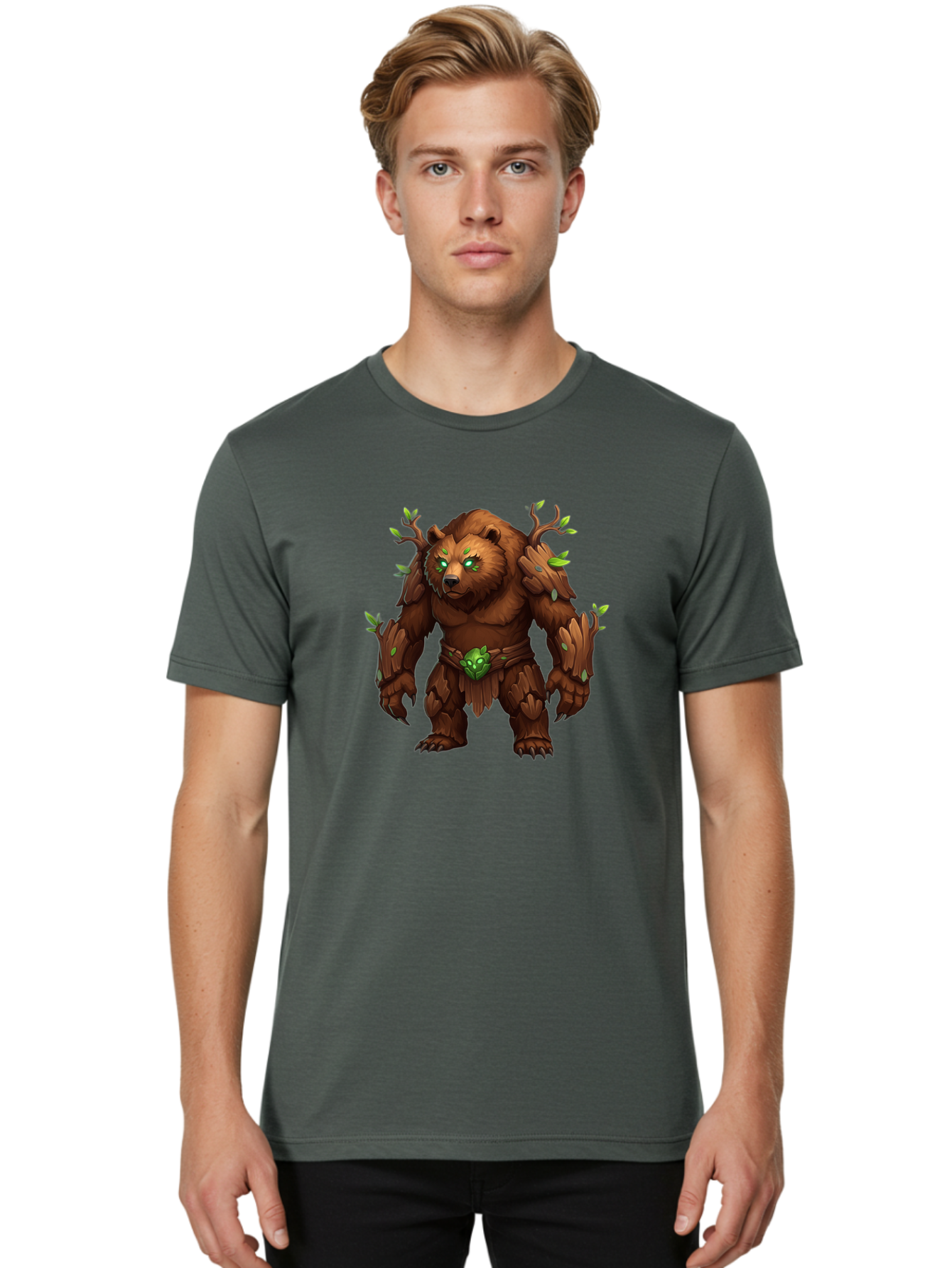 Treant-Bear Men'S Graphic Tee, 100% Cotton, Comfortable Casual Summer Wear, Machine Washable, Vintage Camera, Old Camera, Antique Camera, Black Camera, Classic Photography, Photography Equipment, Nostalgic Device, Film Camera, Camera Art Baf600