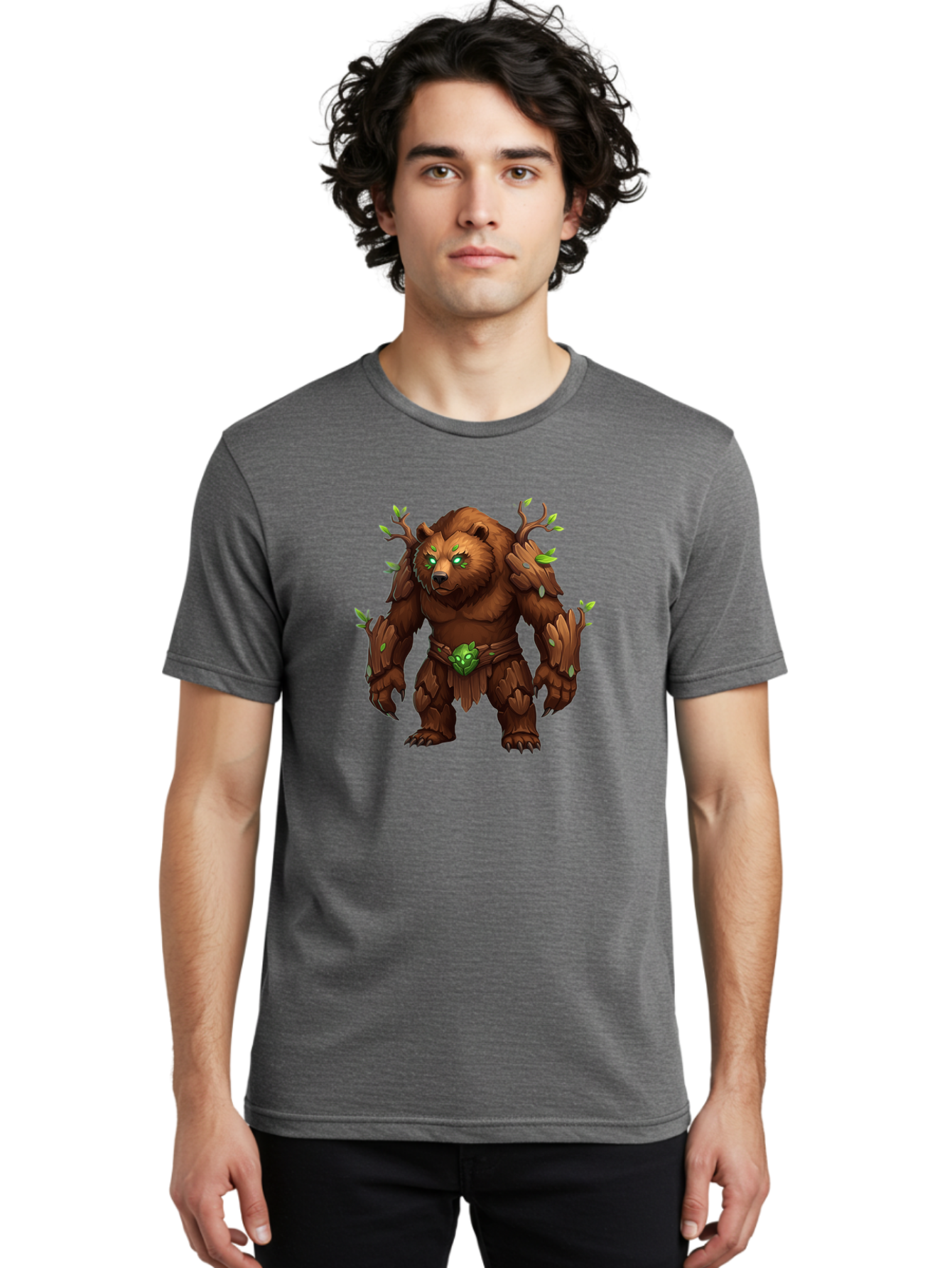 Treant-Bear Men'S Graphic Tee, 100% Cotton, Comfortable Casual Summer Wear, Machine Washable, Vintage Camera, Old Camera, Antique Camera, Black Camera, Classic Photography, Photography Equipment, Nostalgic Device, Film Camera, Camera Art Baf600