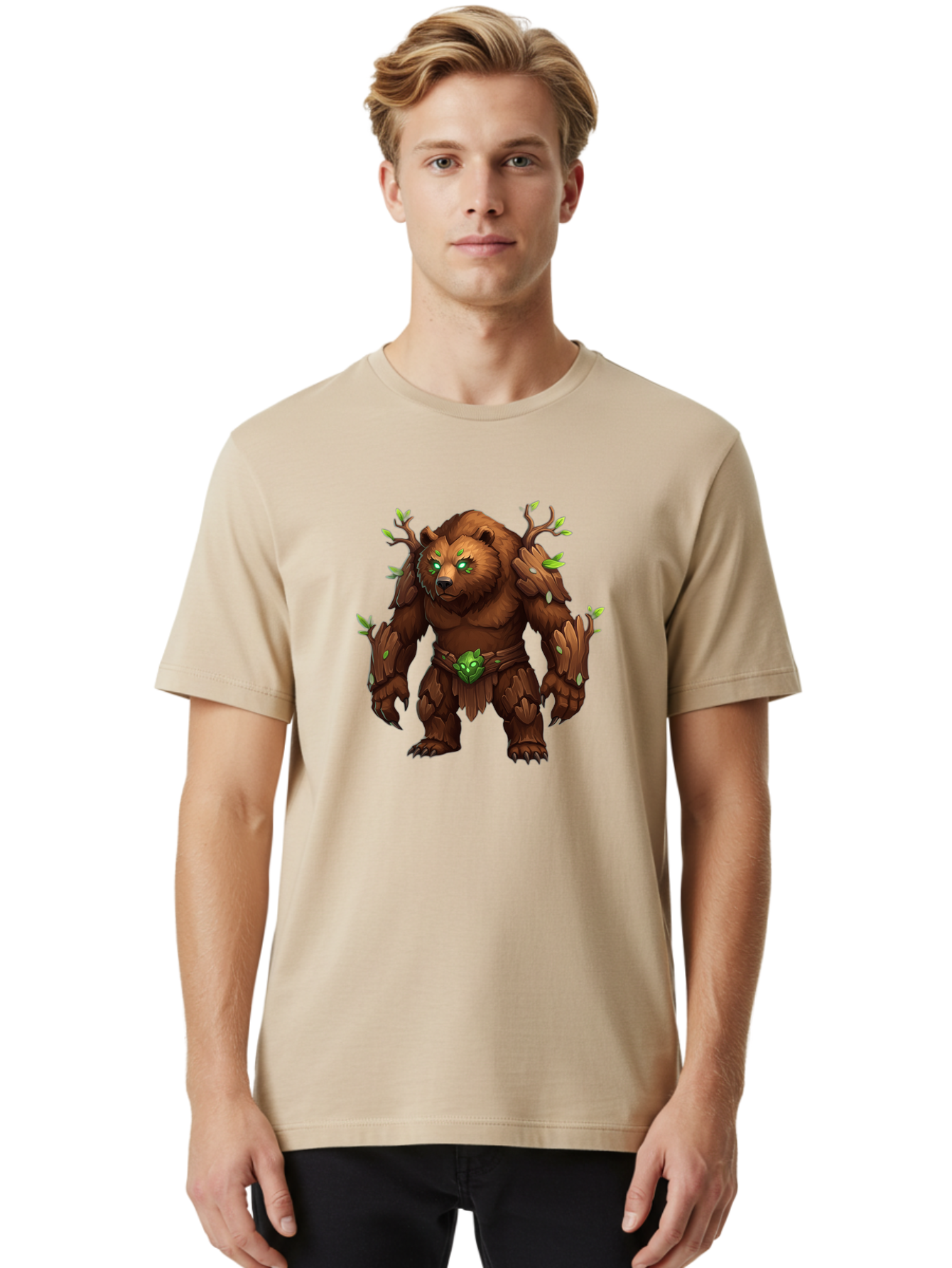 Treant-Bear Men'S Graphic Tee, 100% Cotton, Comfortable Casual Summer Wear, Machine Washable, Vintage Camera, Old Camera, Antique Camera, Black Camera, Classic Photography, Photography Equipment, Nostalgic Device, Film Camera, Camera Art Baf600