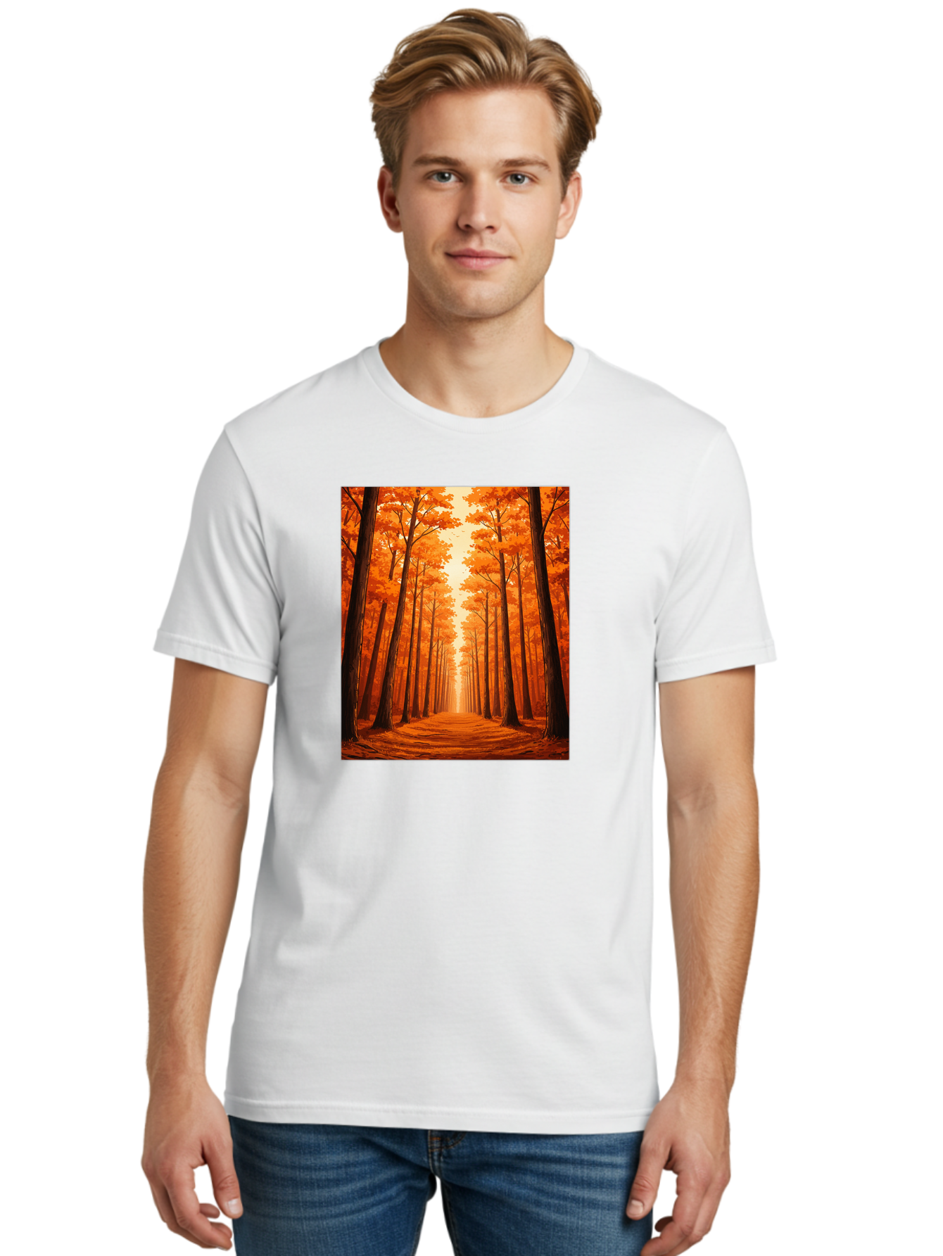 Tree-Lined-Pathway Men'S Graphic Tee, 100% Cotton, Comfortable Casual Summer Wear, Machine Washable, Vintage Camera, Old Camera, Antique Camera, Black Camera, Classic Photography, Photography Equipment, Nostalgic Device, Film Camera, Baf603