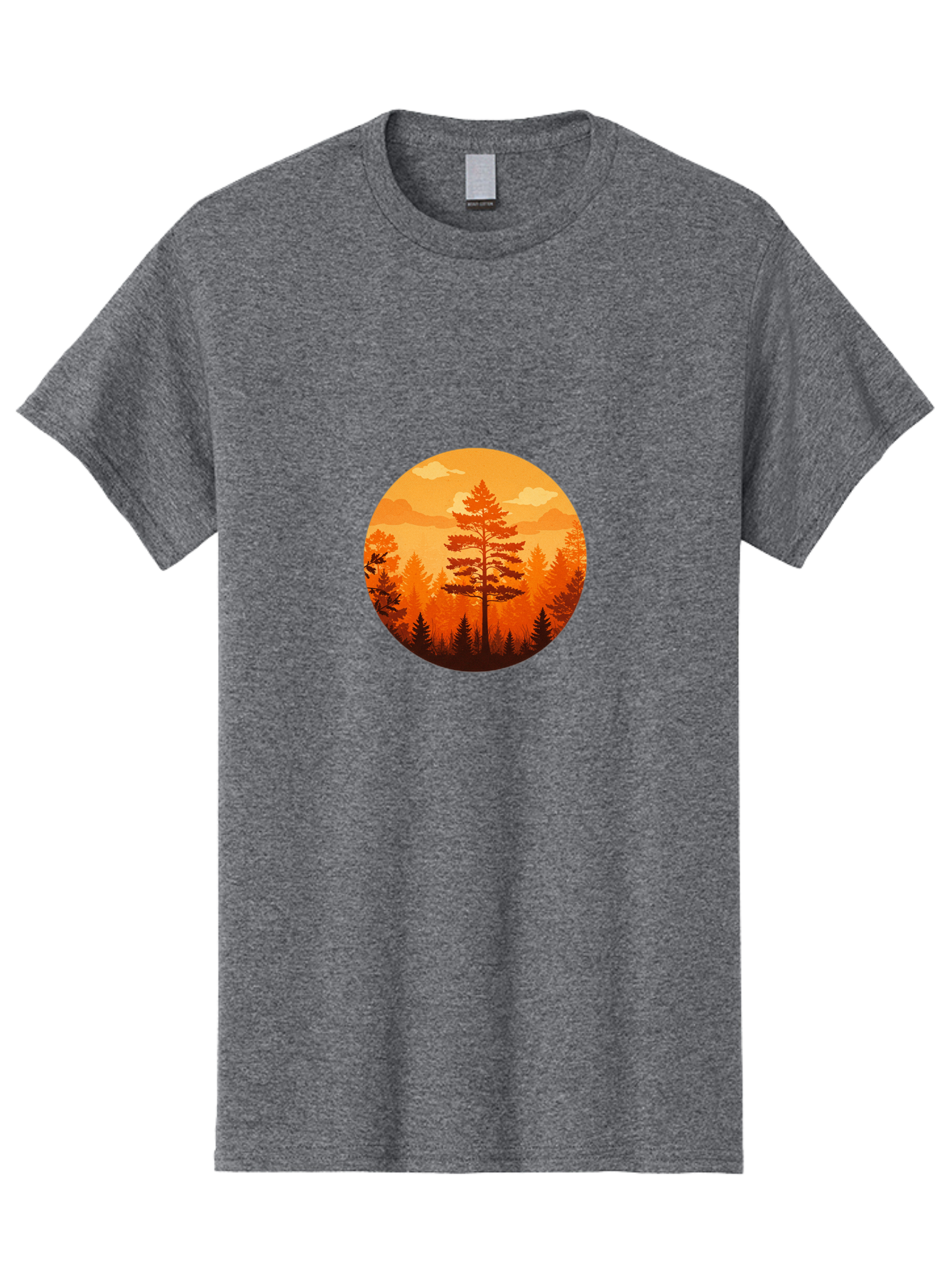 Tree-Silhouette Men'S Graphic Tee, 100% Cotton, Comfortable Casual Summer Wear, Machine Washable, Vintage Camera, Old Camera, Antique Camera, Black Camera, Classic Photography, Photography Equipment, Nostalgic Device, Film Camera, Camera Art Baf604