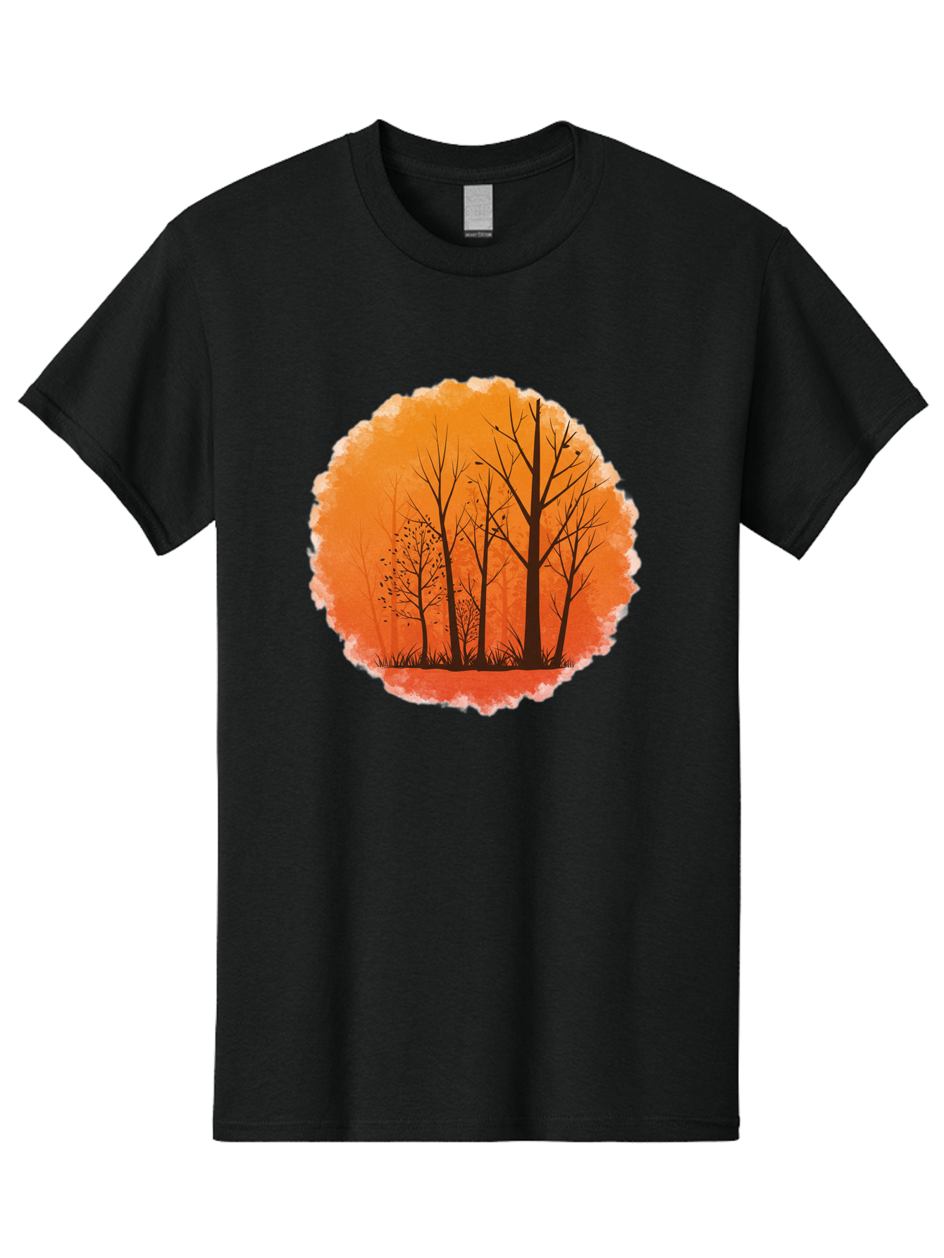 Trees-Silhouette Men'S Graphic Tee, 100% Cotton, Comfortable Casual Summer Wear, Machine Washable, Vintage Camera, Old Camera, Antique Camera, Black Camera, Classic Photography, Photography Equipment, Nostalgic Device, Film Camera, Camera Art Baf605