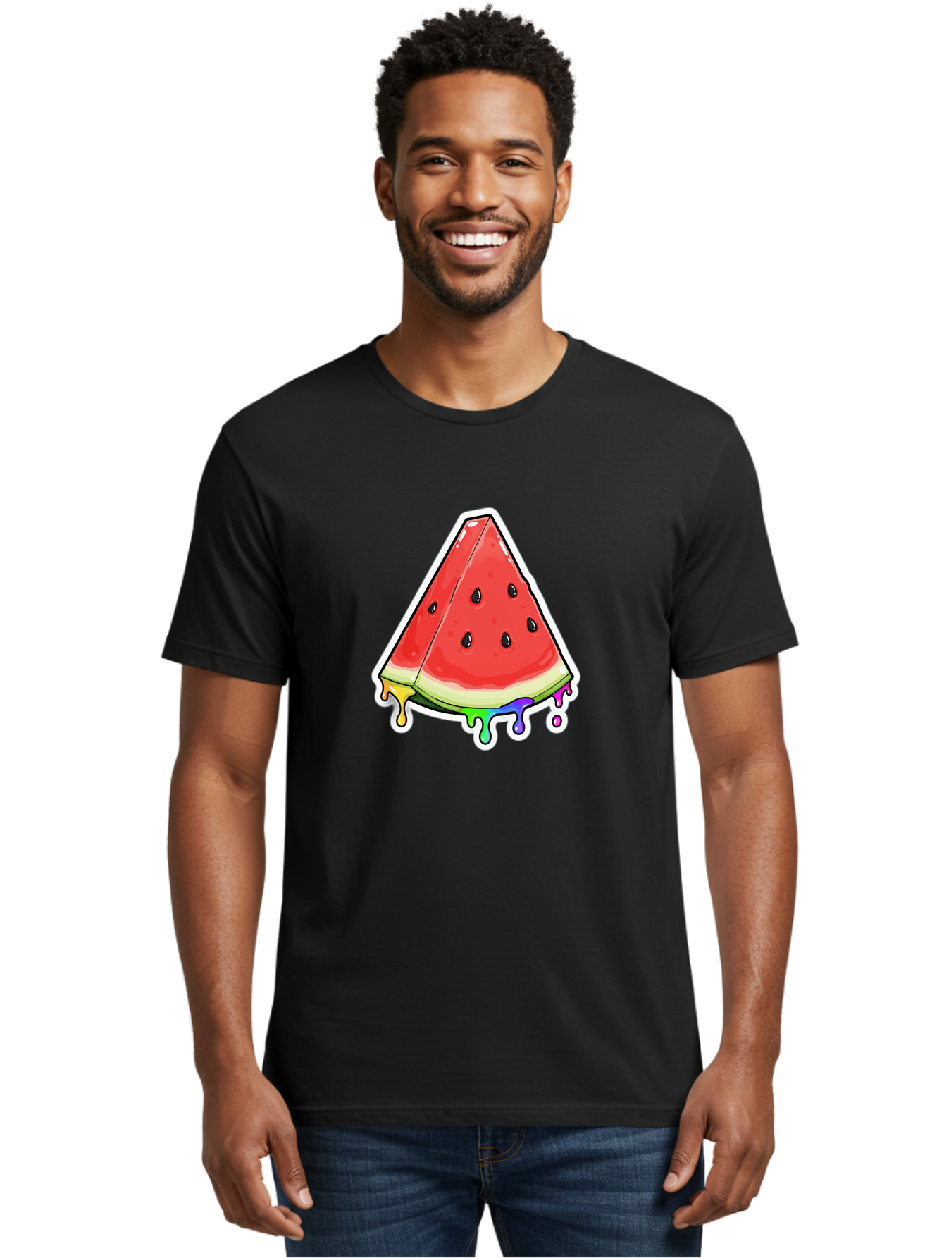 Triangular-Watermelon-Slice Men'S Graphic Tee, 100% Cotton, Comfortable Casual Summer Wear, Machine Washable, Vintage Camera, Old Camera, Antique Camera, Black Camera, Classic Photography, Photography Equipment, Nostalgic Device, Film Camera, Baf606