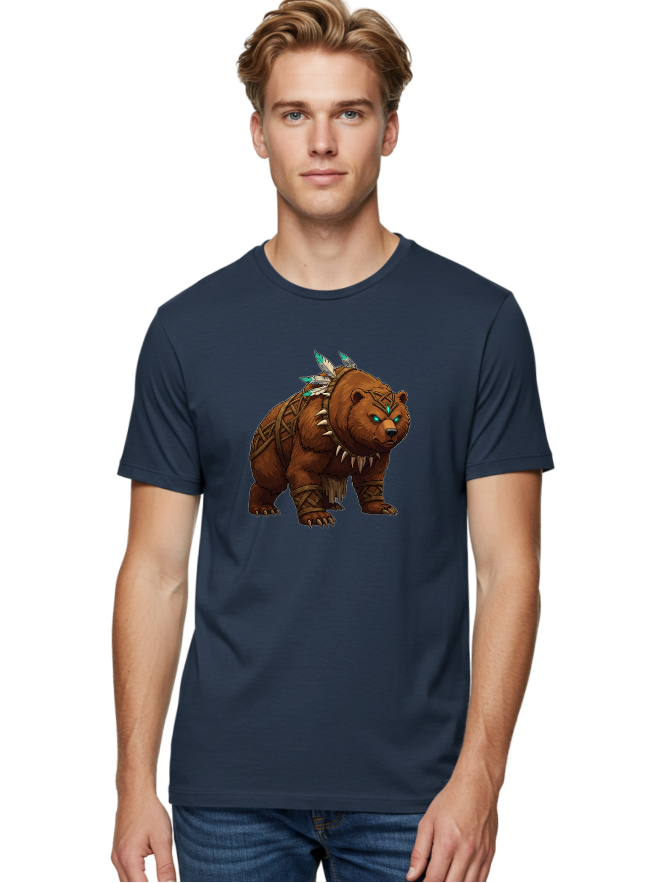 Tribal-Bear Men'S Graphic Tee, 100% Cotton, Comfortable Casual Summer Wear, Machine Washable, Vintage Camera, Old Camera, Antique Camera, Black Camera, Classic Photography, Photography Equipment, Nostalgic Device, Film Camera, Camera Art Baf607