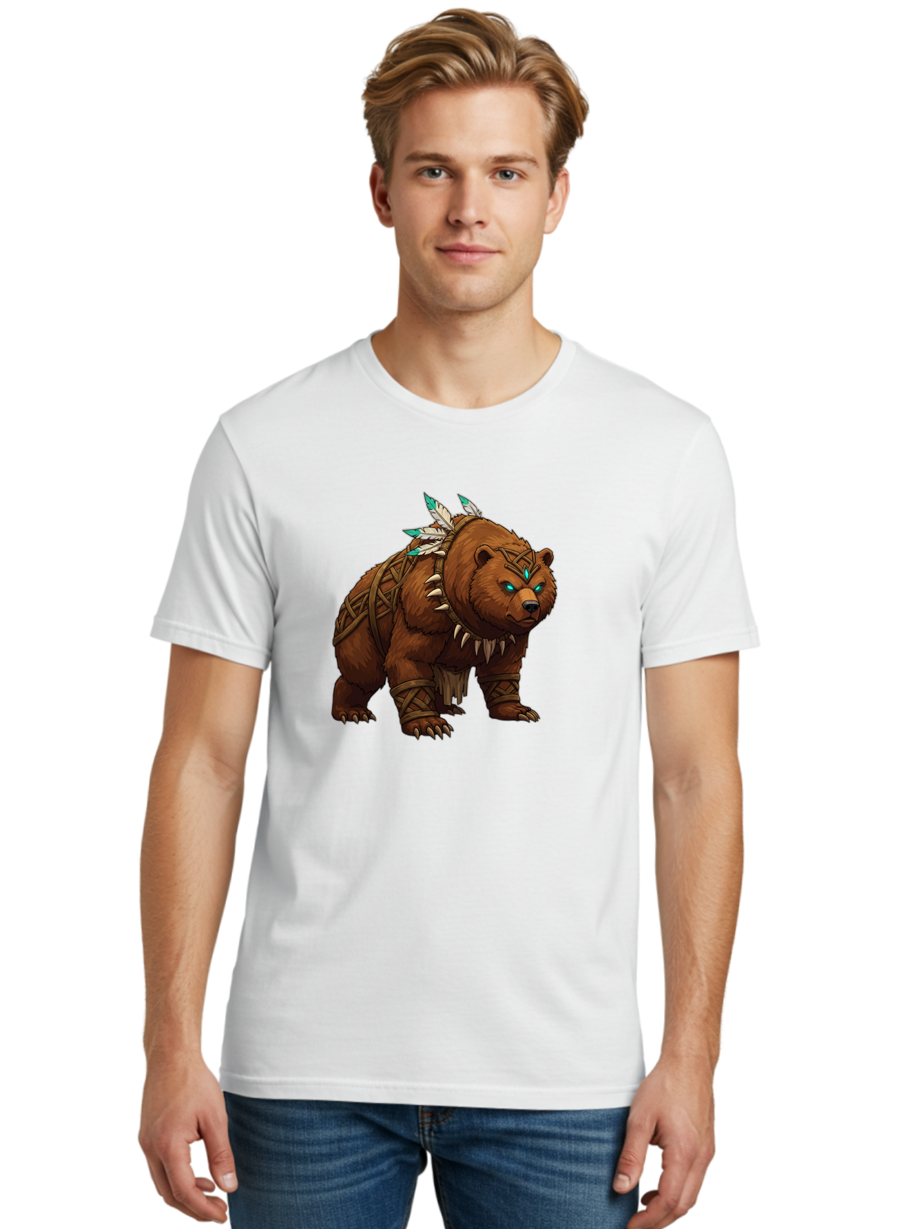Tribal-Bear Men'S Graphic Tee, 100% Cotton, Comfortable Casual Summer Wear, Machine Washable, Vintage Camera, Old Camera, Antique Camera, Black Camera, Classic Photography, Photography Equipment, Nostalgic Device, Film Camera, Camera Art Baf607